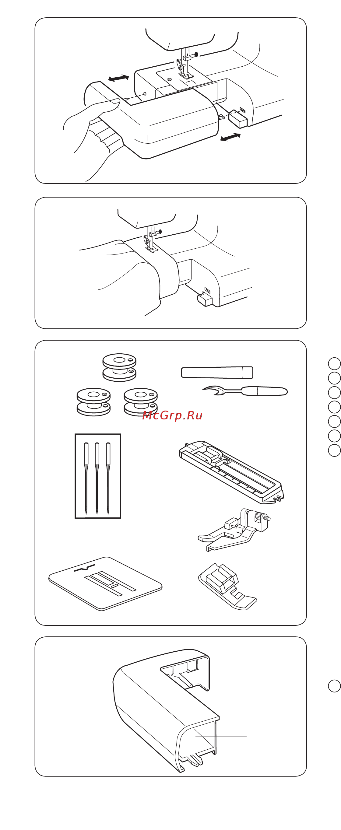 Janome 2121 [5/28] Стандартные аксессуары