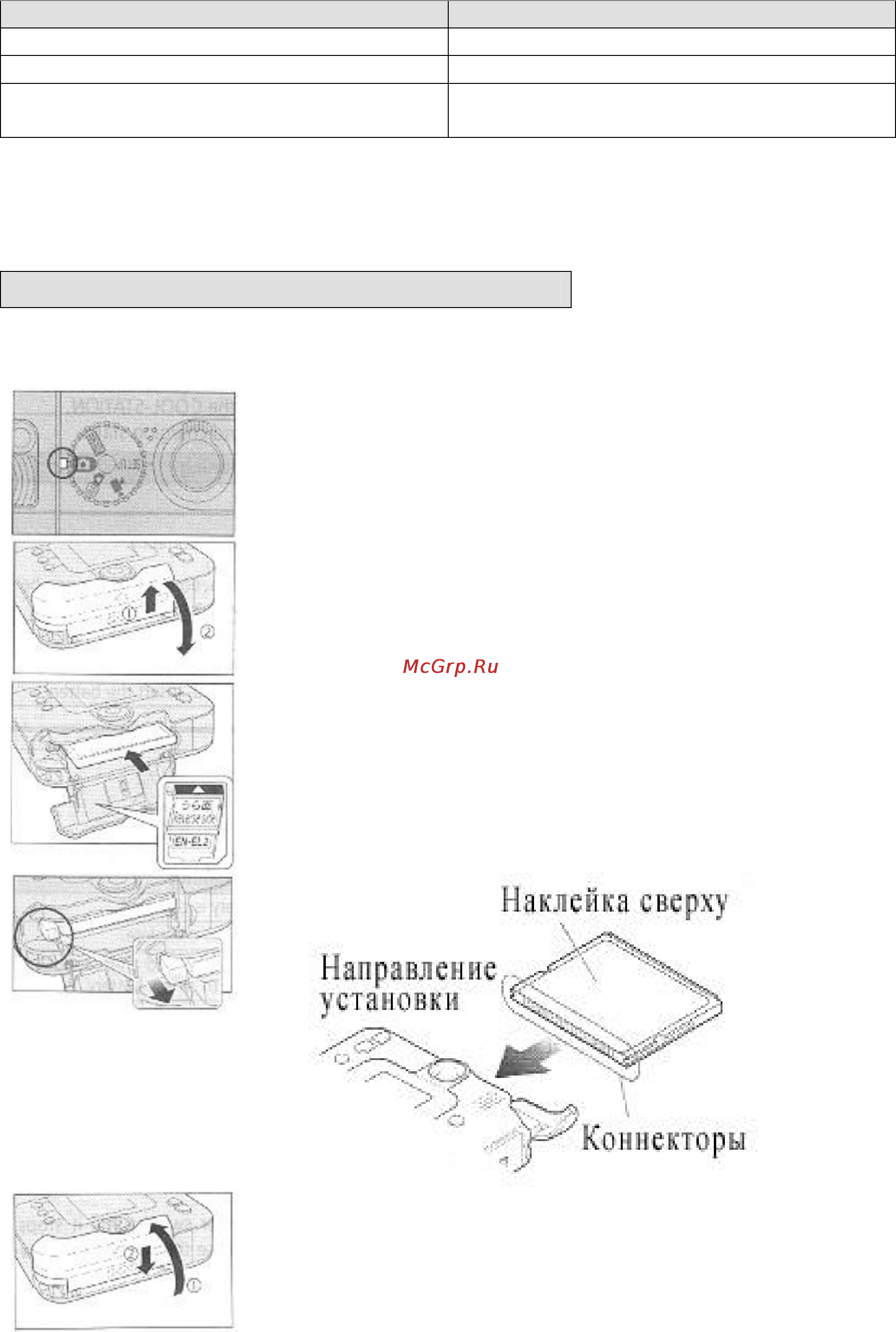 Nikon Coolpix SQ [22/82] Установка карт памяти
