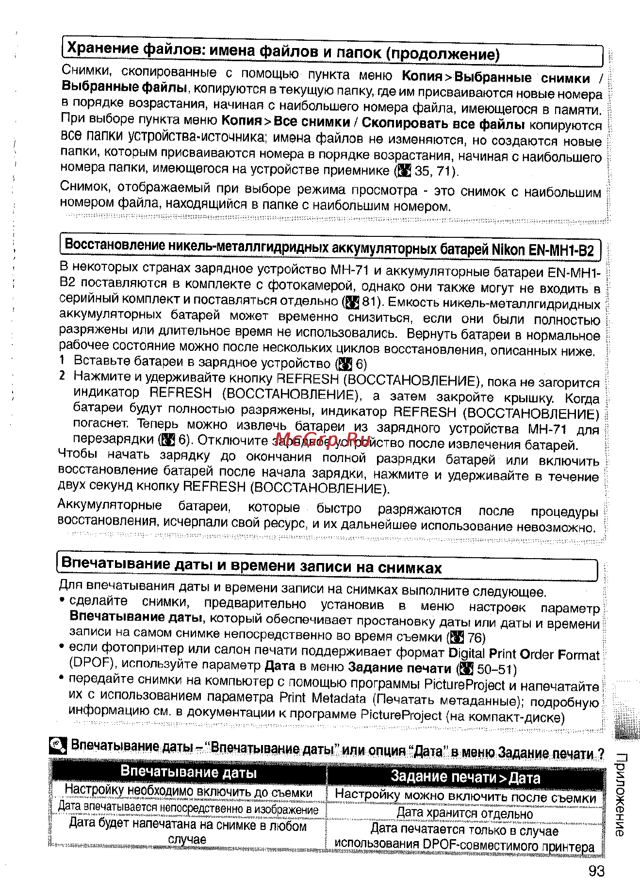 Nikon Coolpix S4 Инструкция по эксплуатации онлайн [103/108] 29093