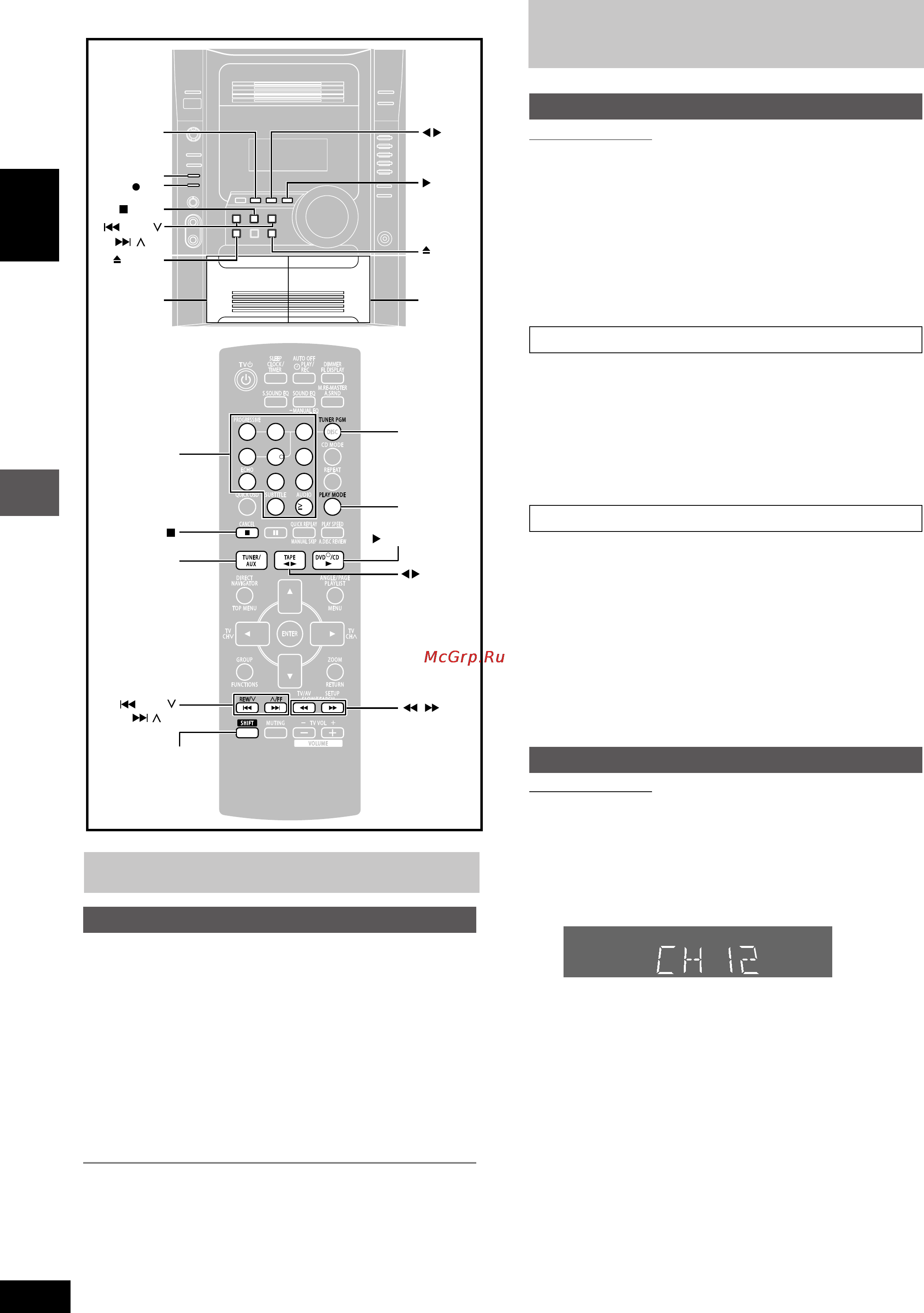 Panasonic SC-VK62D [20/64] Предварительная настройка