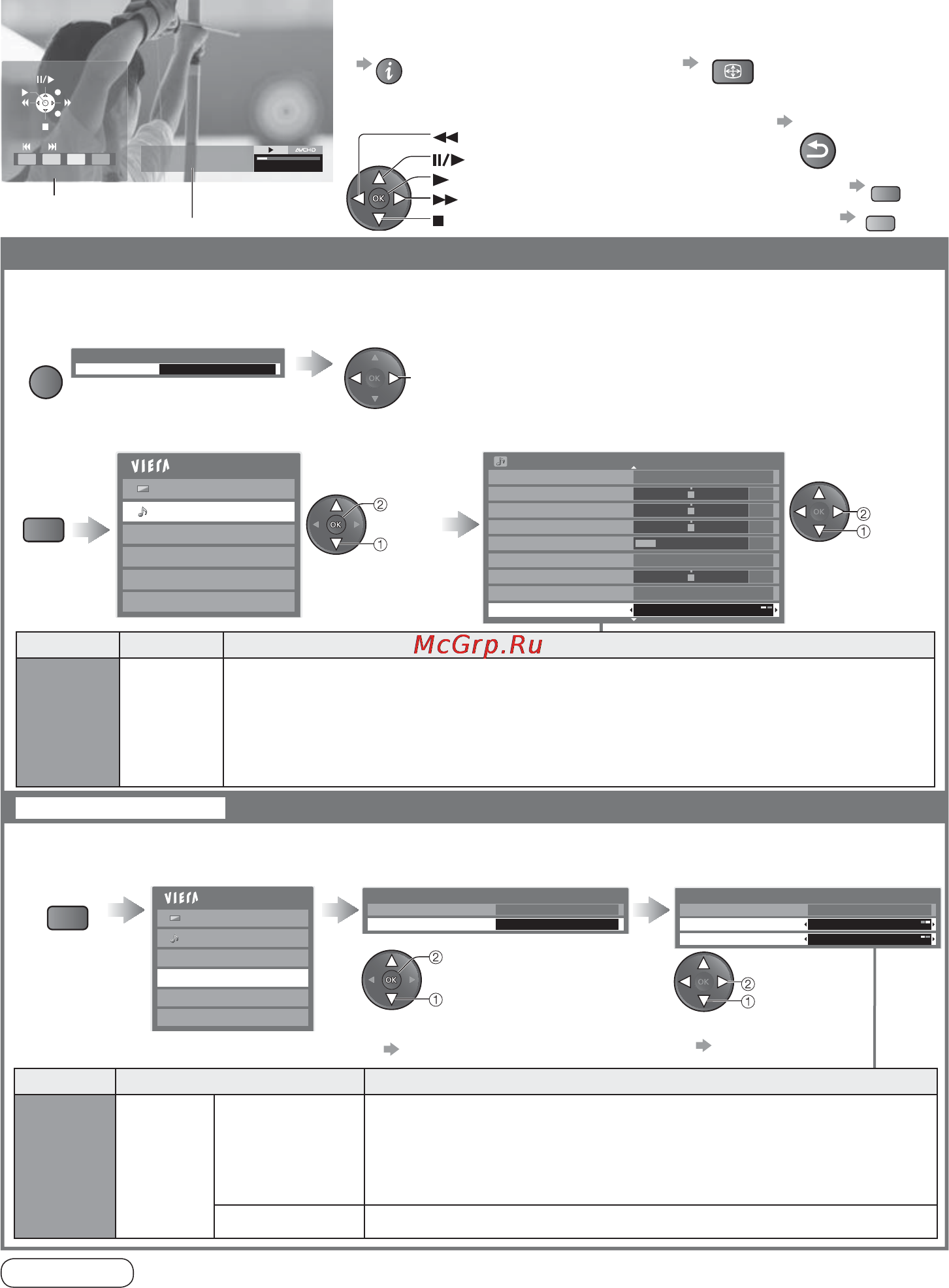 Panasonic TX-LR37 U20 [44/64] Использование медиаплеера