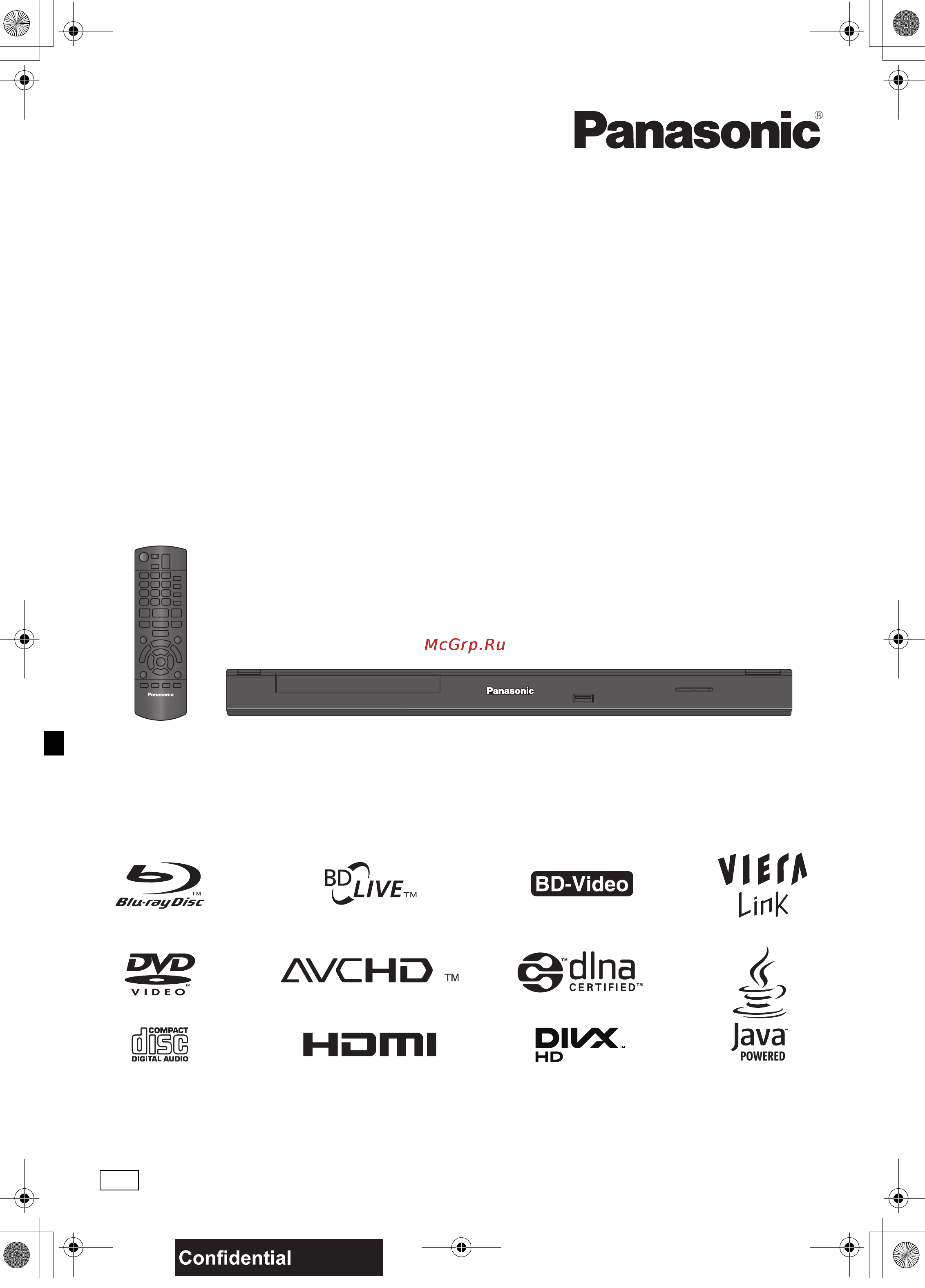 Panasonic DMP-BD75EE-K Инструкция по эксплуатации онлайн