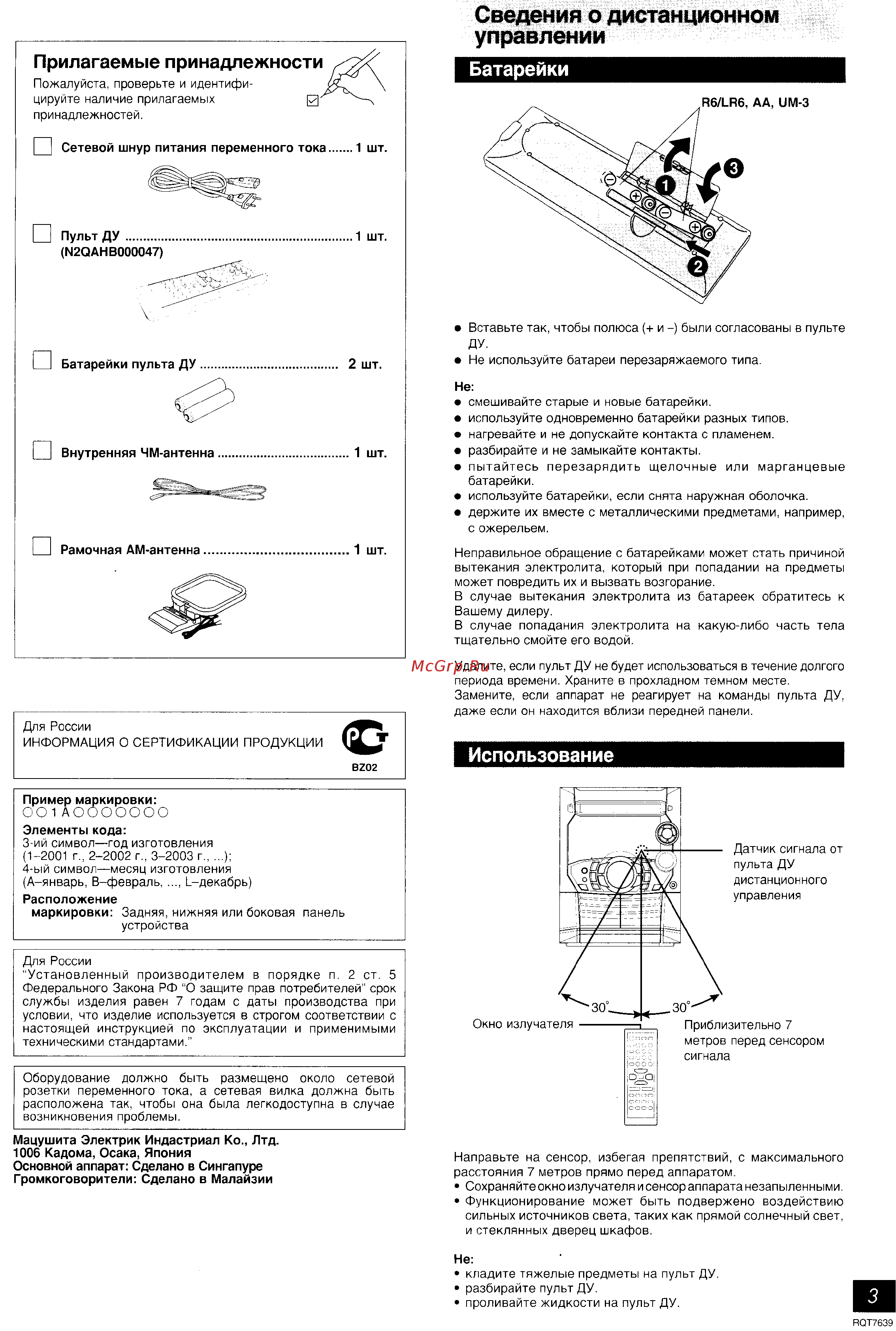 Panasonic SC-AK220 [3/16] Использование