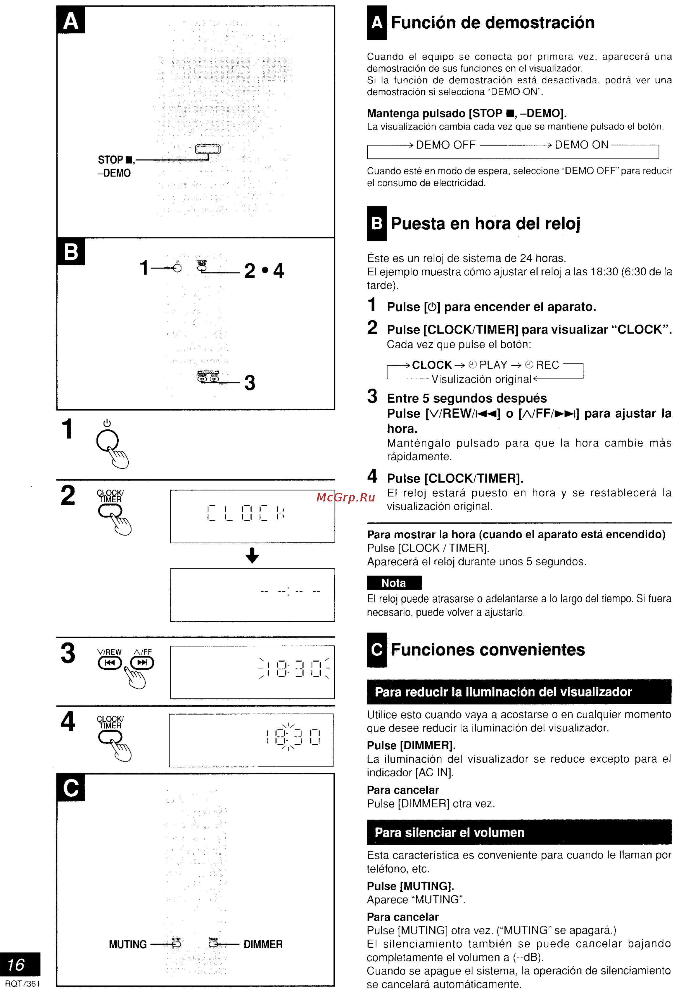 Panasonic SC-PM9 [10/41] Funciones convenientes