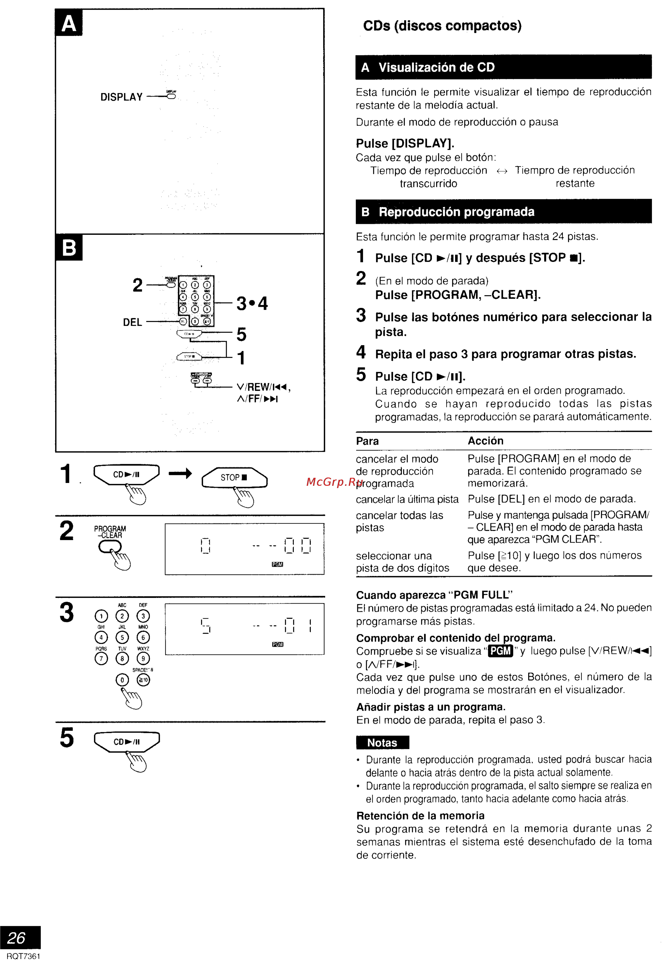 Panasonic SC-PM9 [20/41] Cds discos compactos