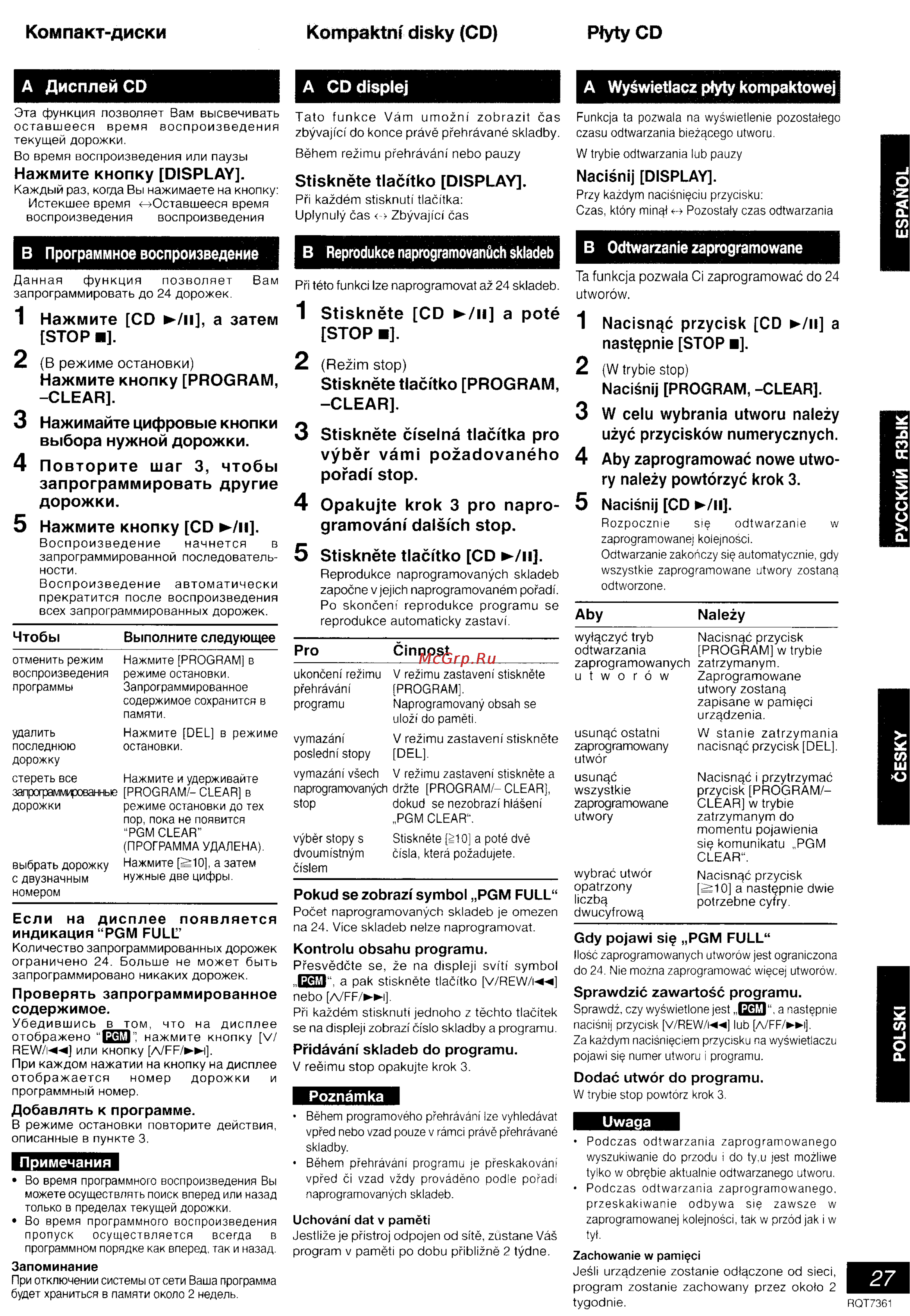 Panasonic SC-PM9 [21/41] Компакт диски kompaktni disky cd pfytycd