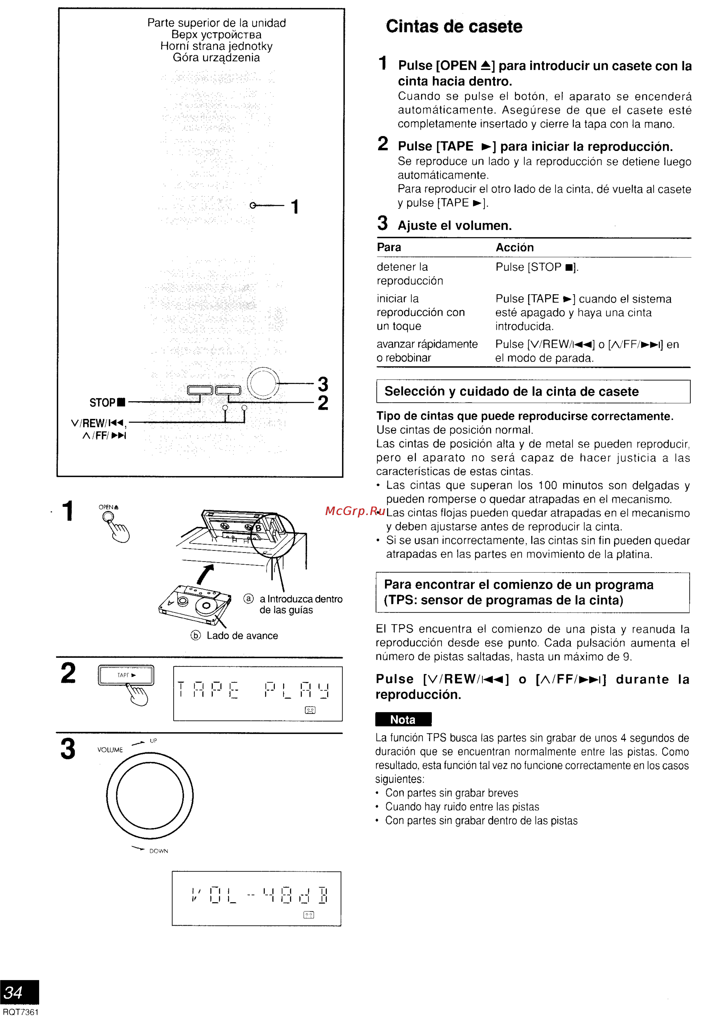 Panasonic SC-PM9 [28/41] Cintas de casete