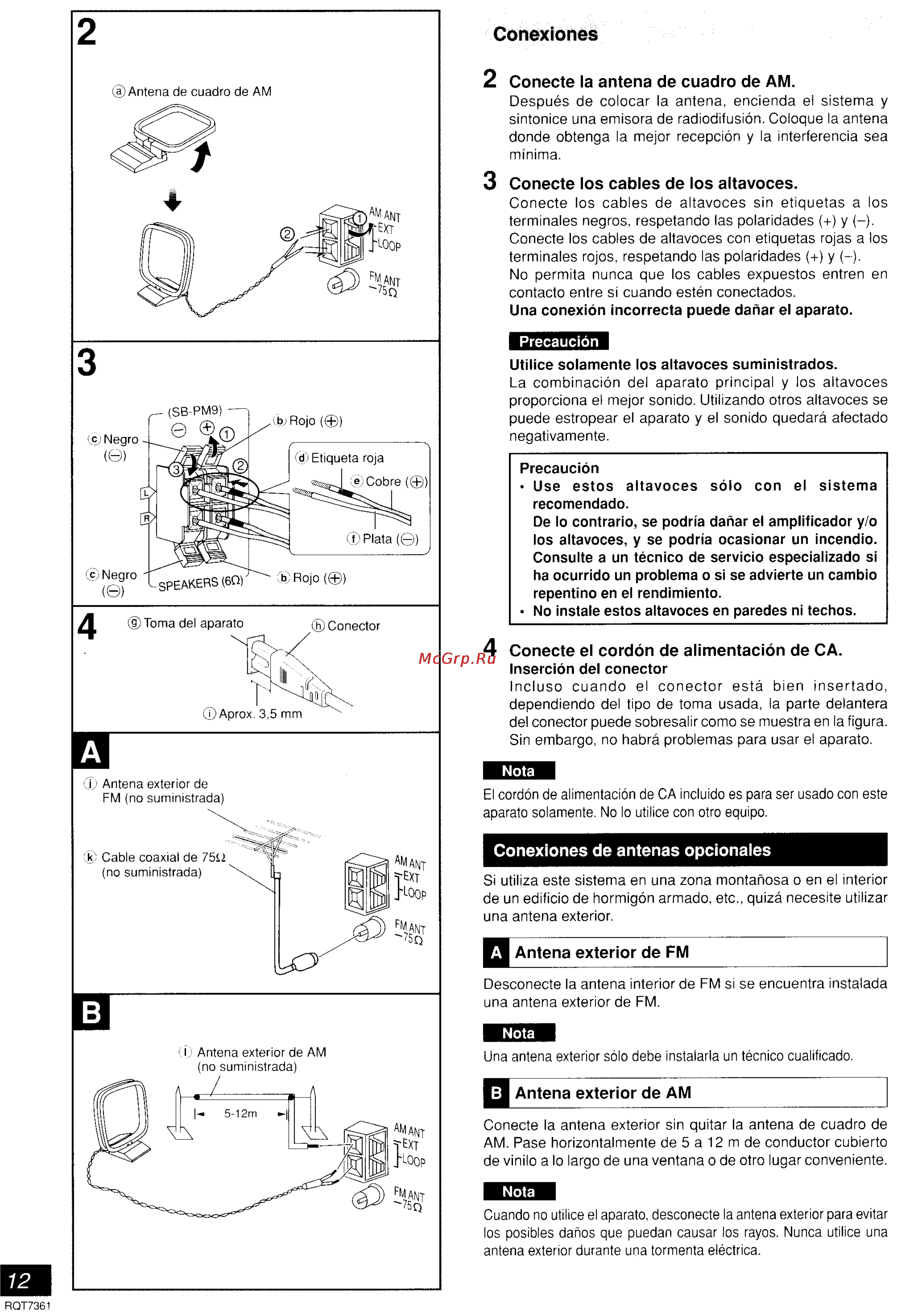Panasonic SC-PM9 [6/41] Conexiones
