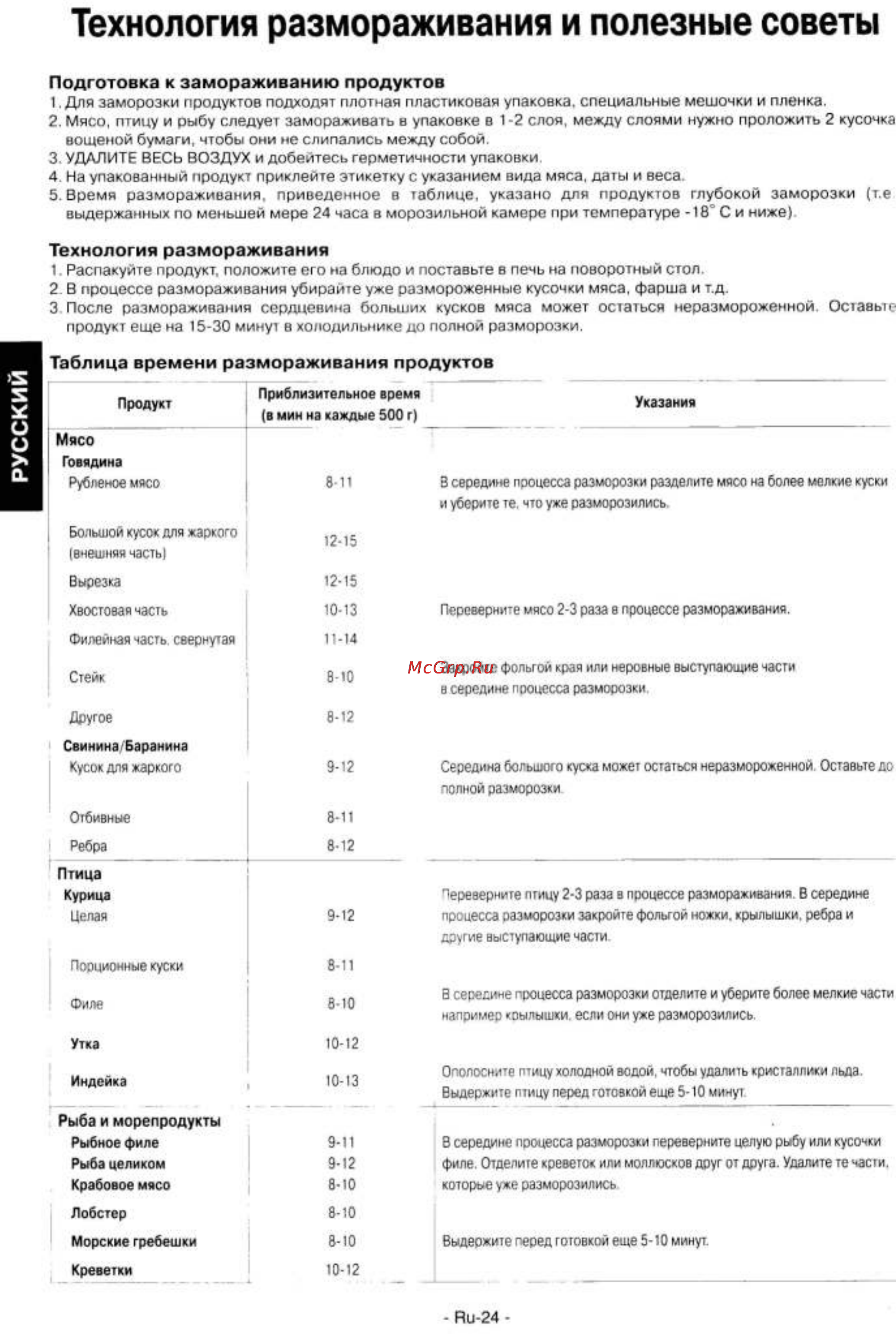 Panasonic NN-GD 376 SZPE [25/42] Русский