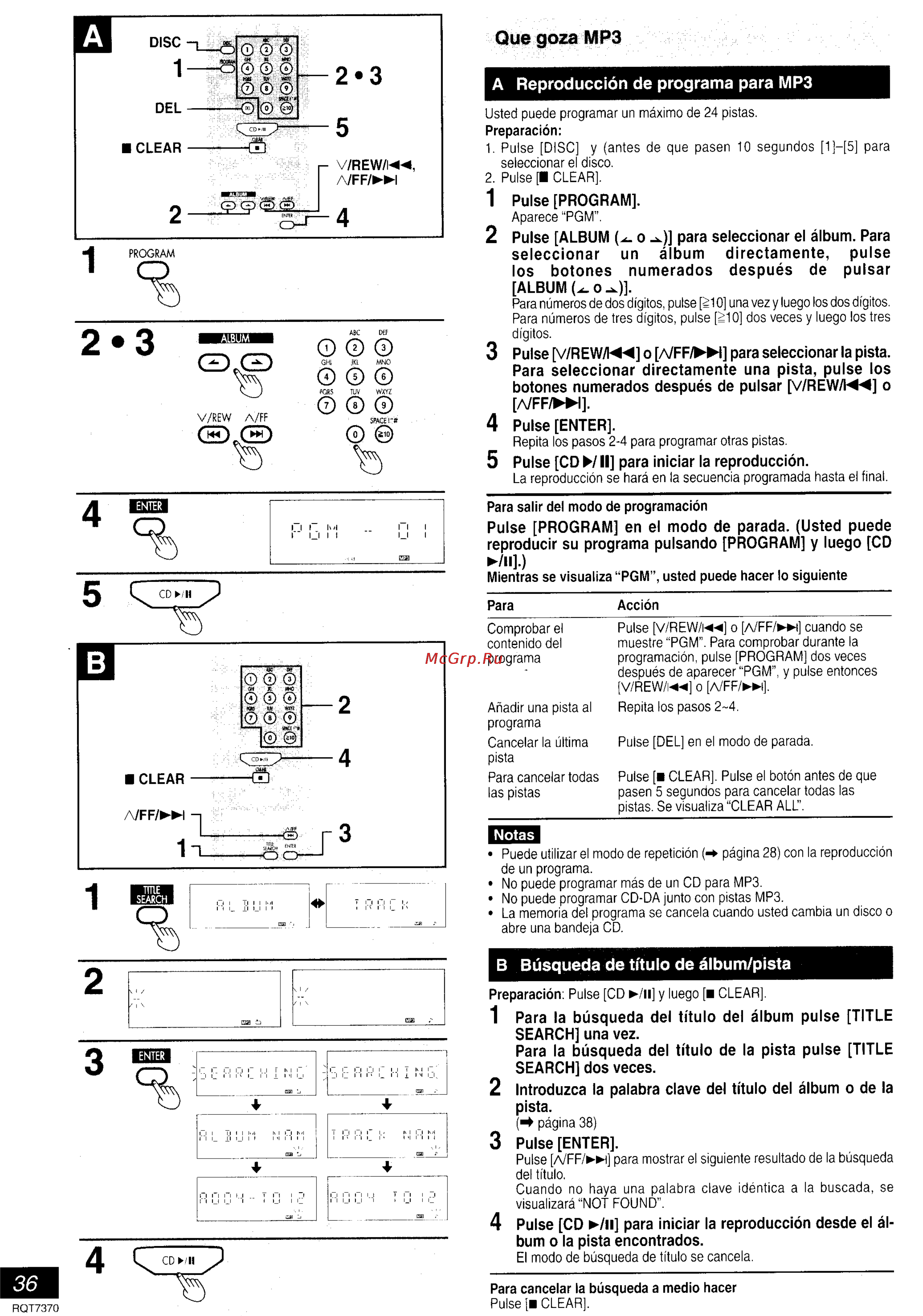 Panasonic SC-PM19 [30/47] Que goza mp3