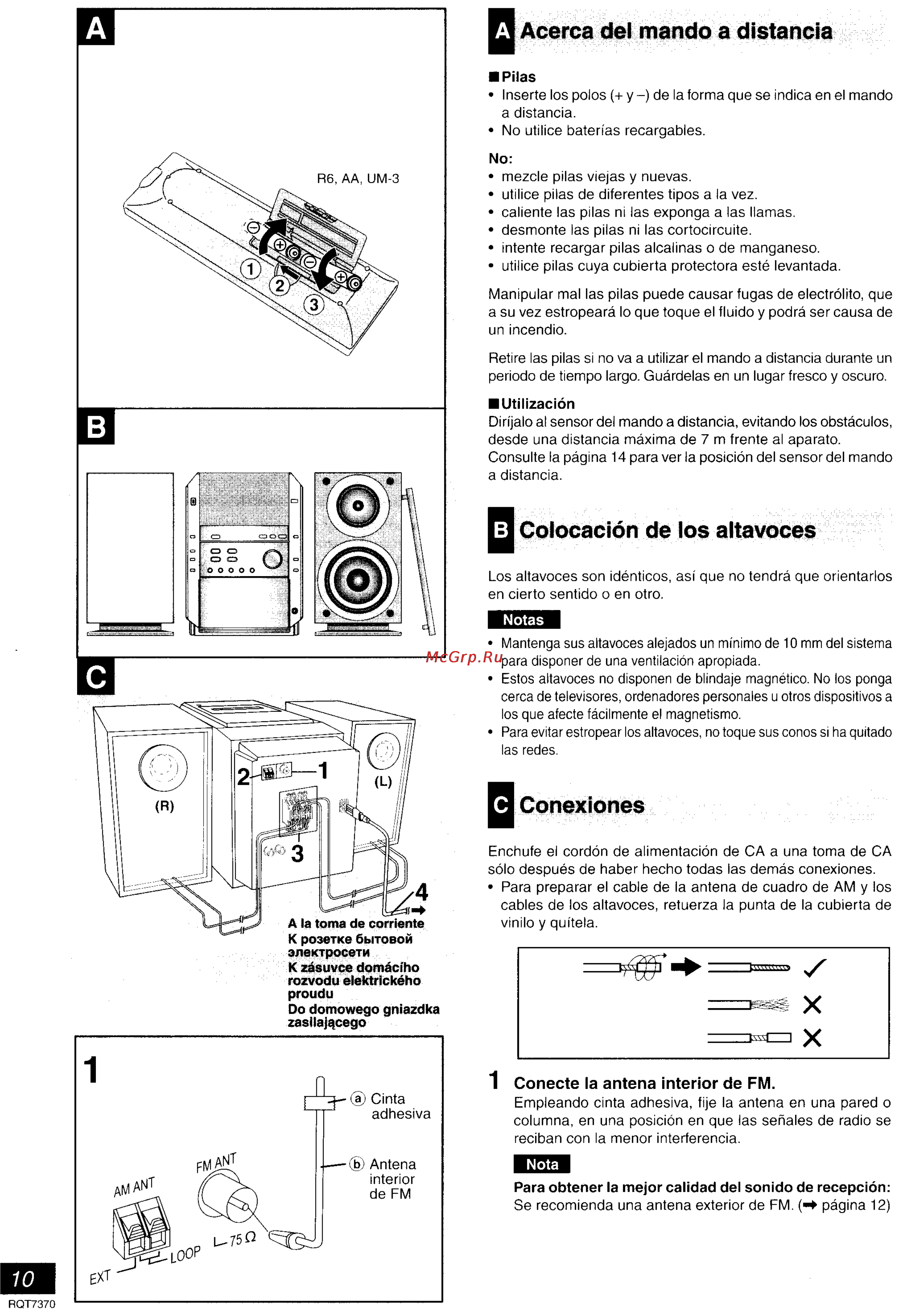 Panasonic SC-PM19 Инструкция по эксплуатации онлайн [4/47] 29240