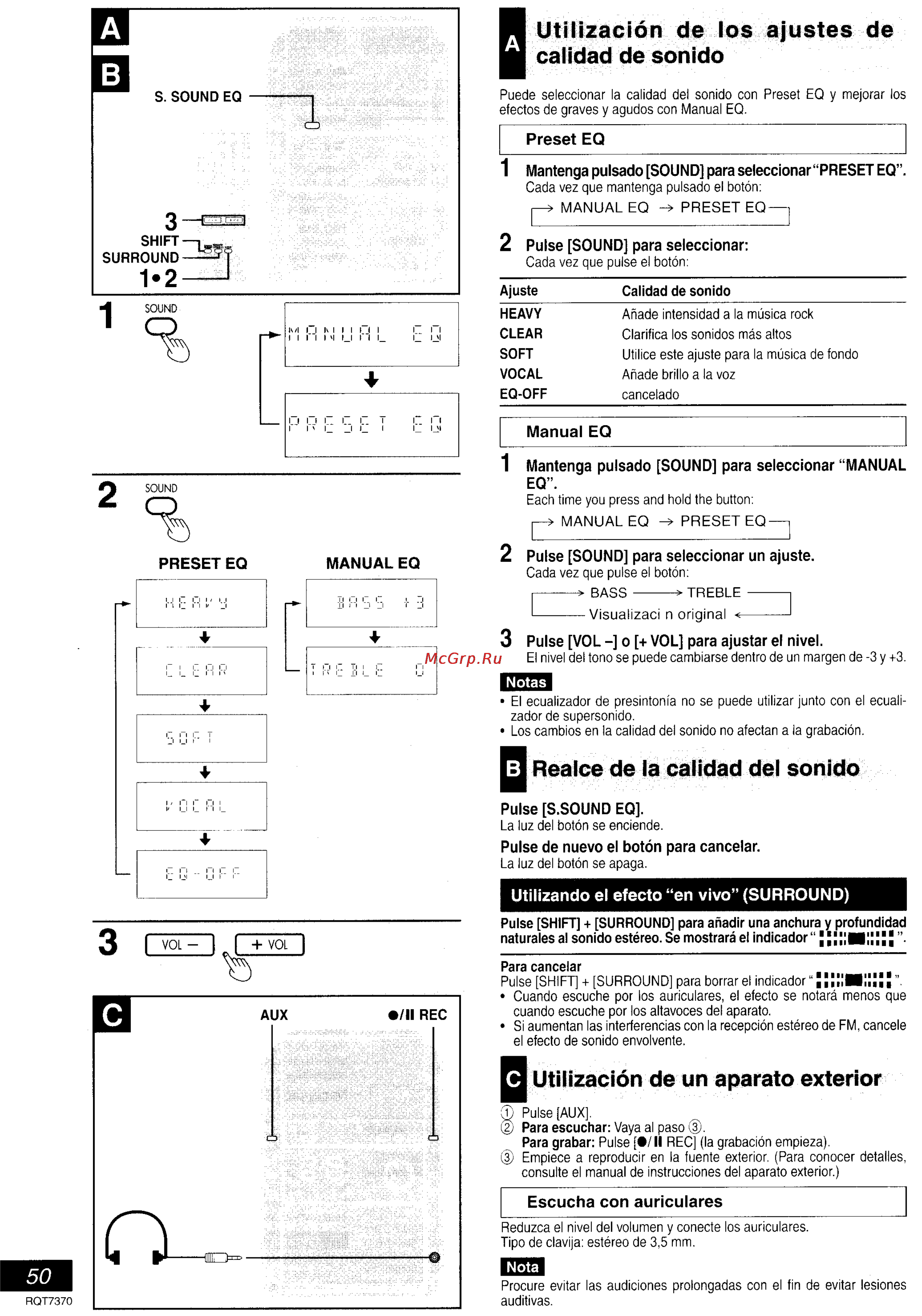 Panasonic SC-PM19 [44/47] Manual eq preset eq