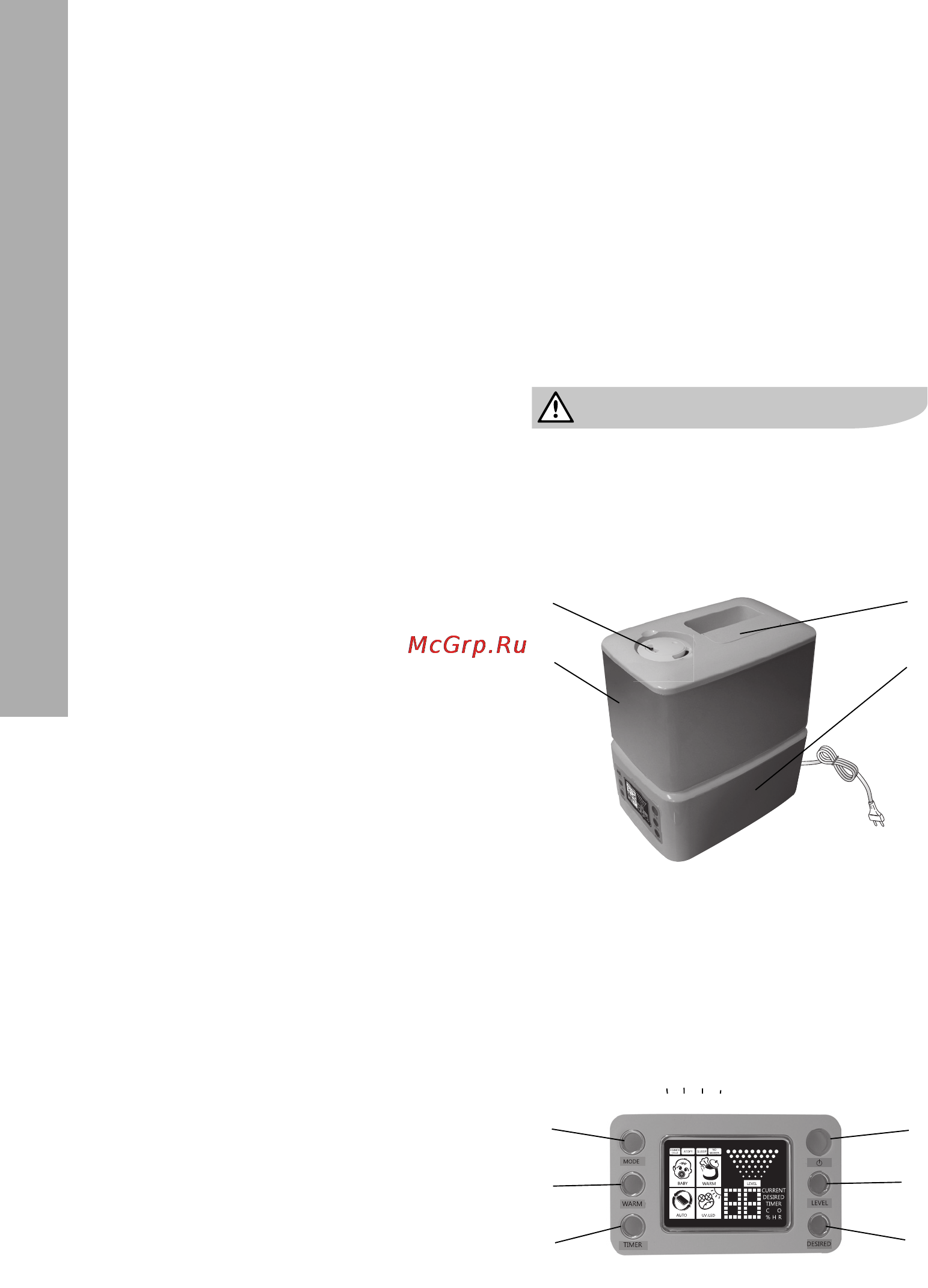 Electrolux EHU-3510D [4/16] Панель управления