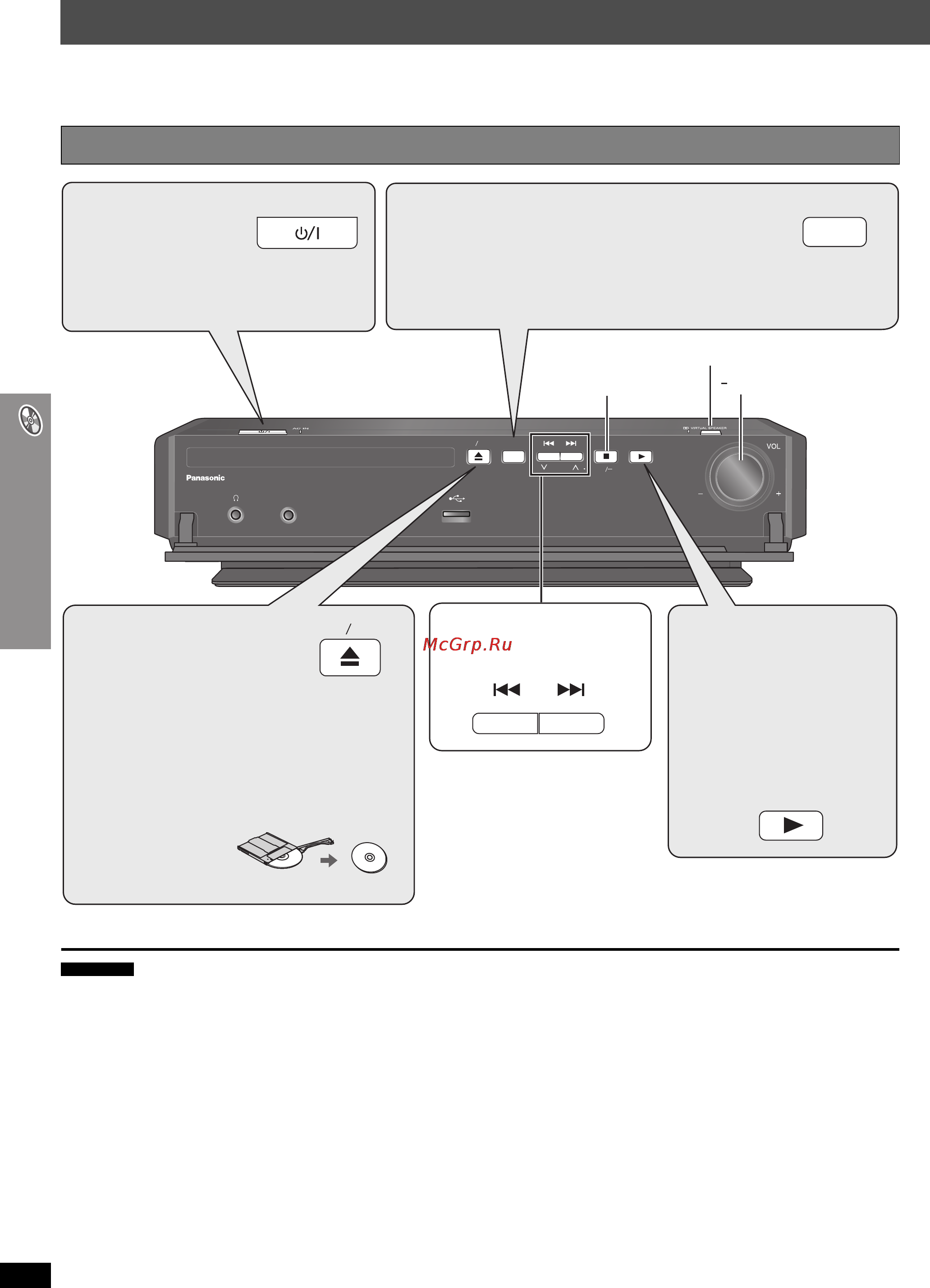 Panasonic SC-PTX50 [16/80] Загрузите диск