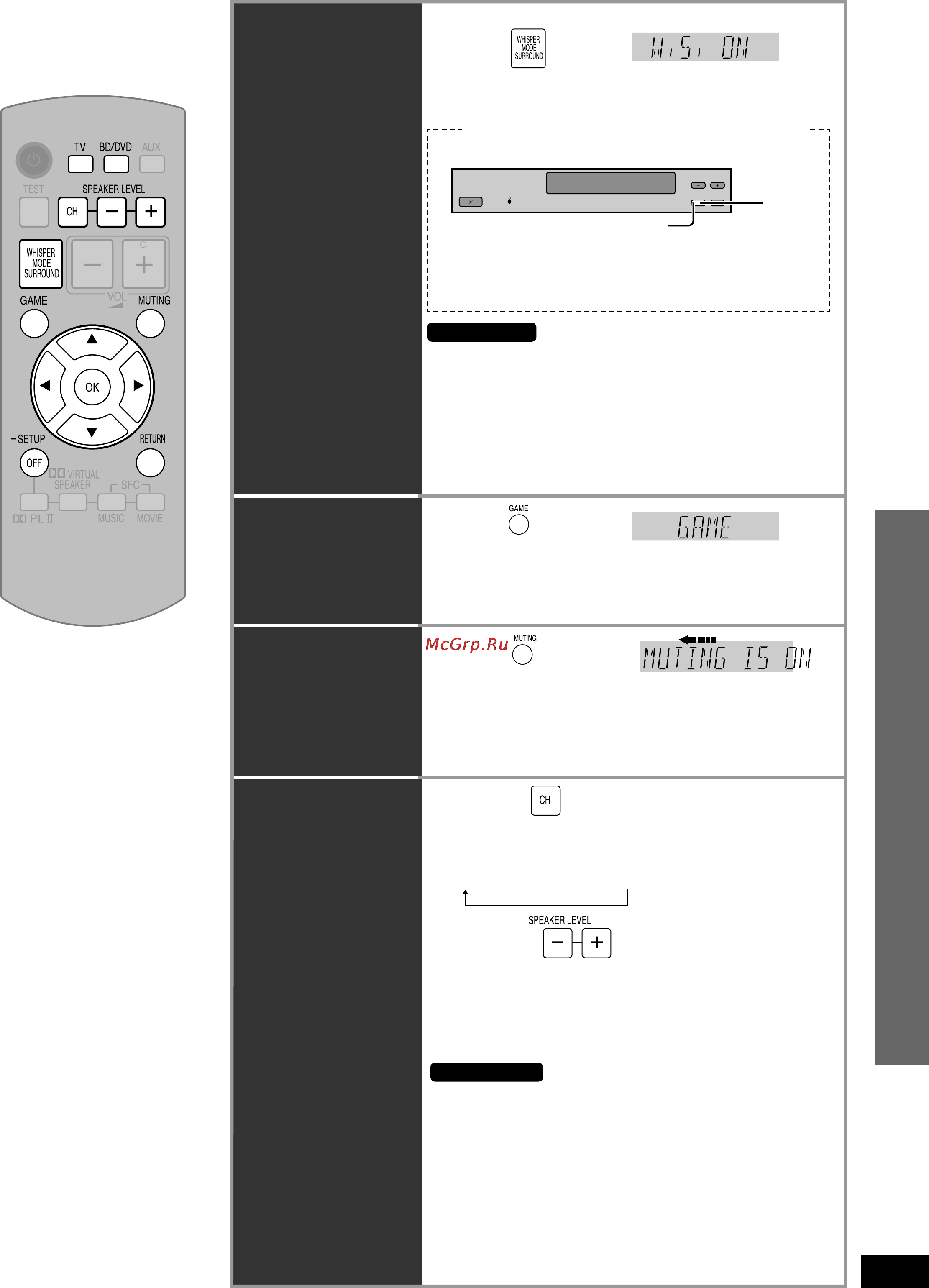 Panasonic SC-HTR210 [29/80] Функции и настройки