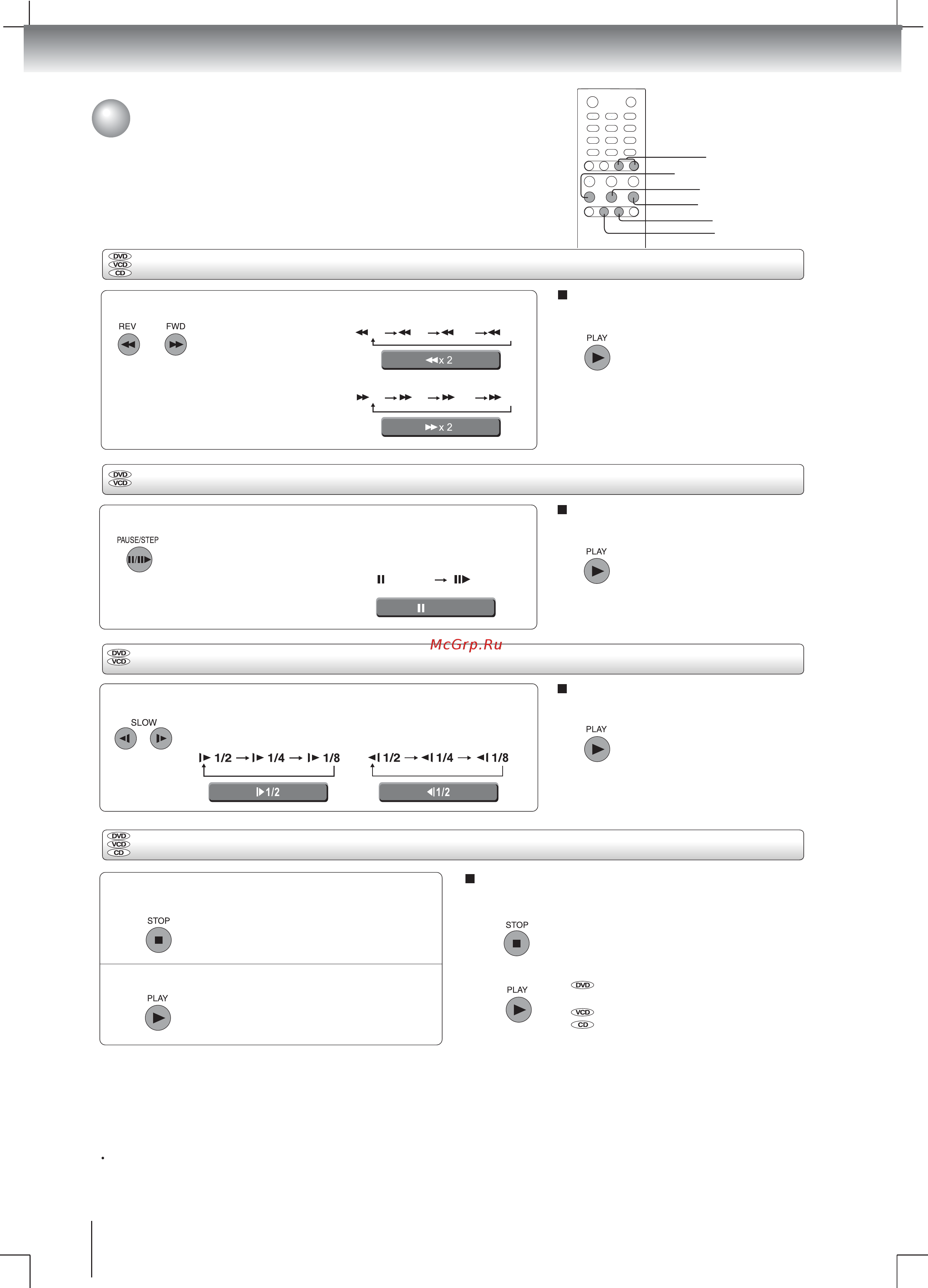 Toshiba SD-570SR [18/45] 1 2 1 4 1 8 11 2 11 4 11 8