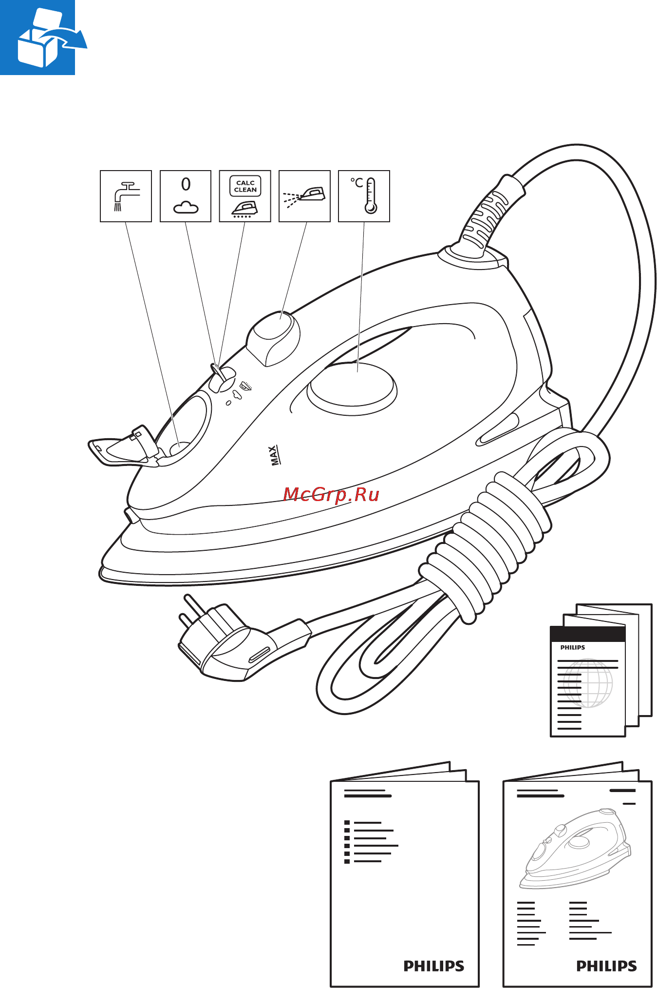 Philips GC1480/02 Инструкция по эксплуатации онлайн [3/20] 29338