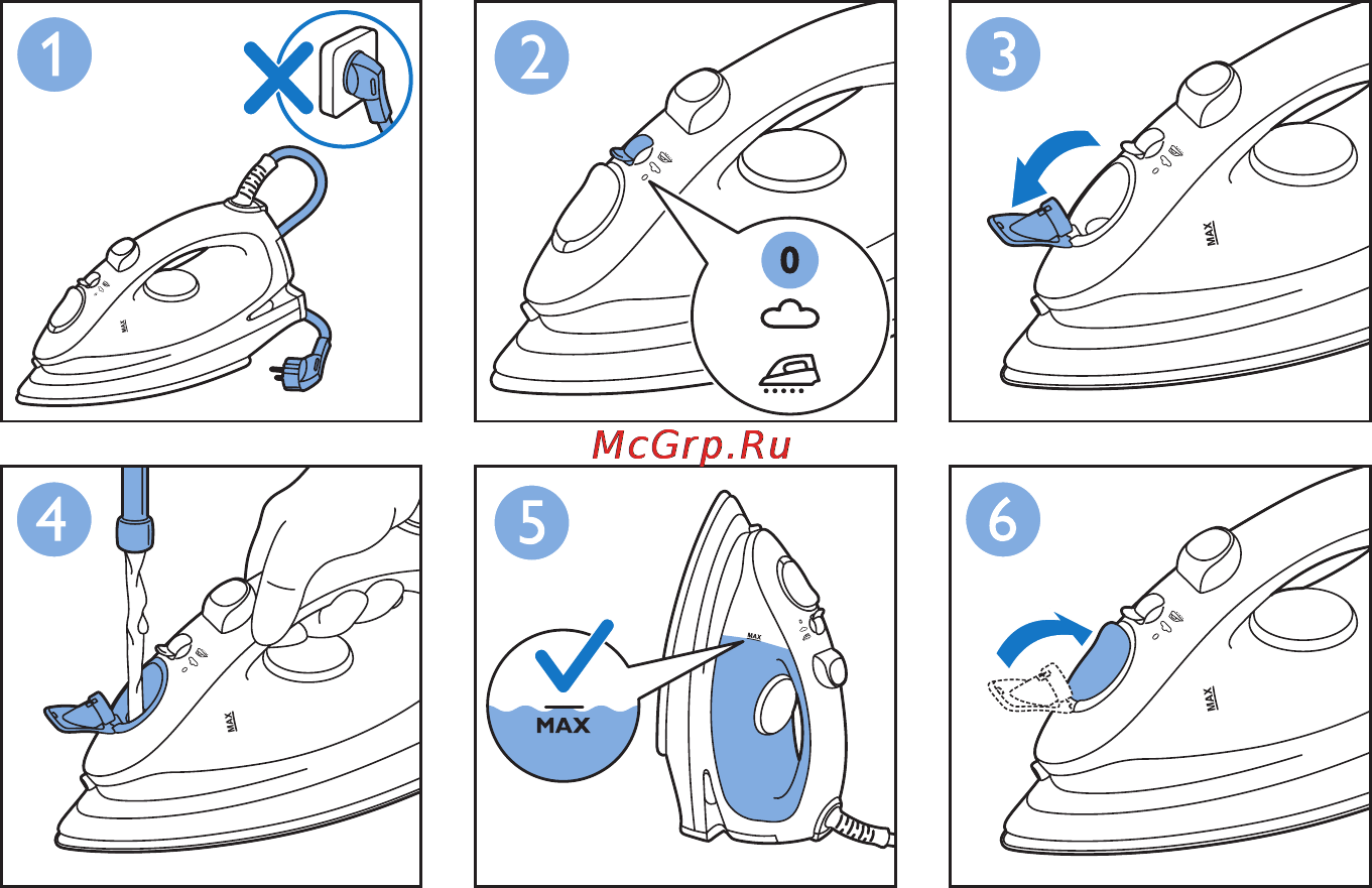 Philips GC1480/02 Инструкция по эксплуатации онлайн [5/20] 29338