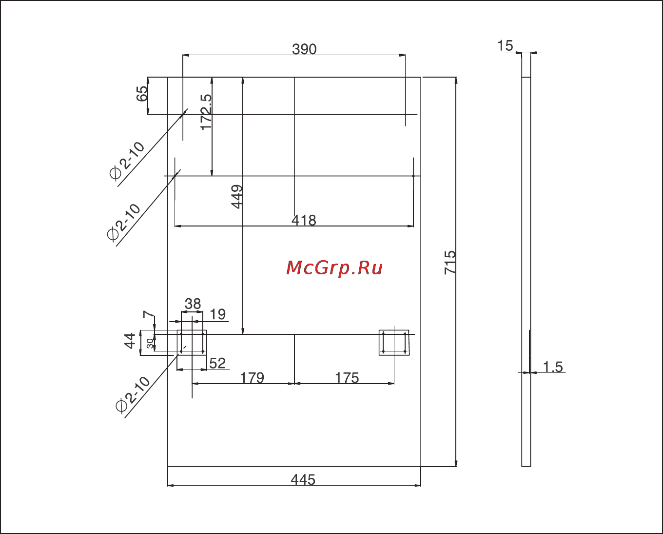 Candy CDI 454-S [28/40] Размеры и установка декоративной панели 1
