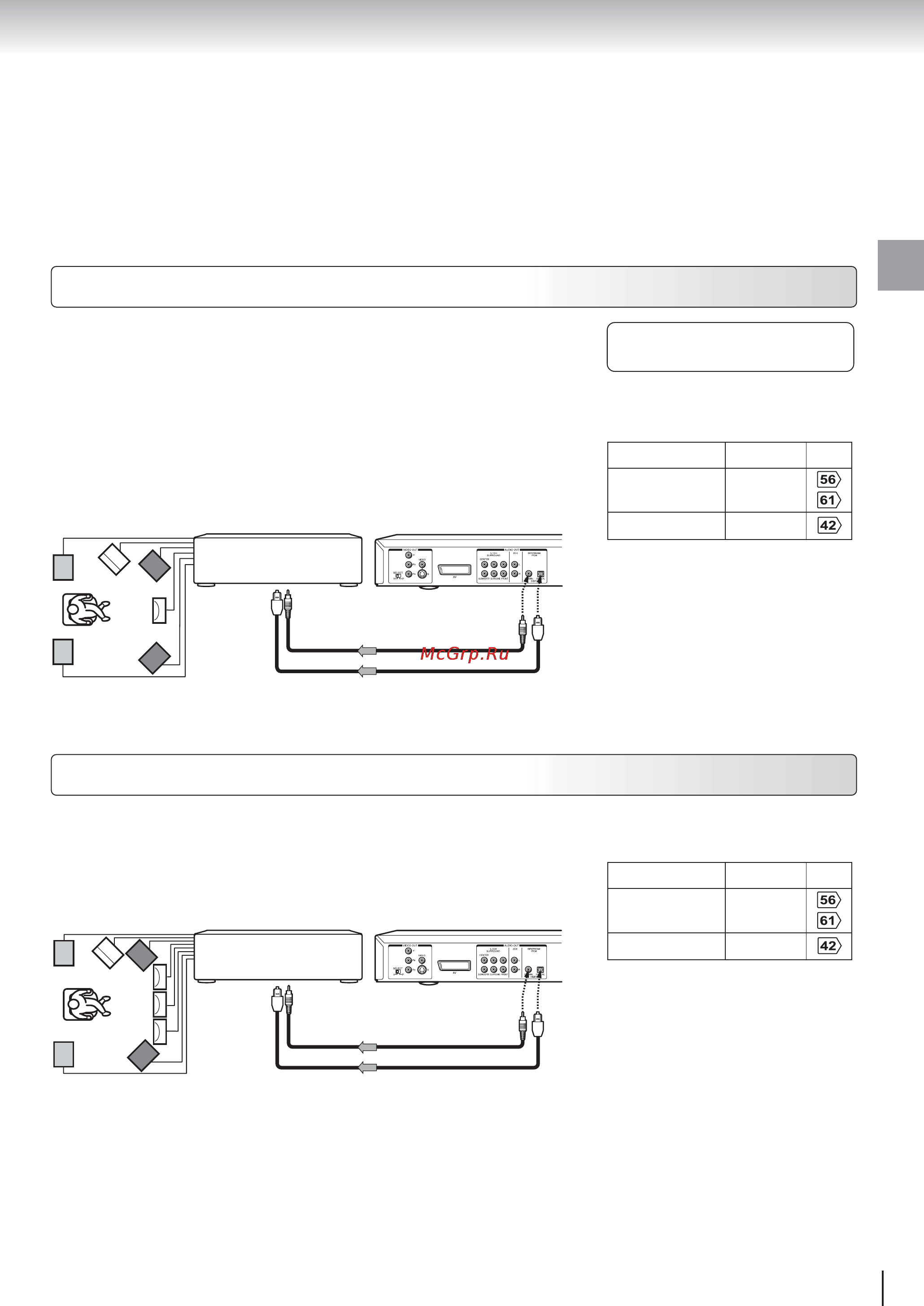 Toshiba SD-520ESE [23/75] Подключение к усилителю с аудиодекодером mpeg2