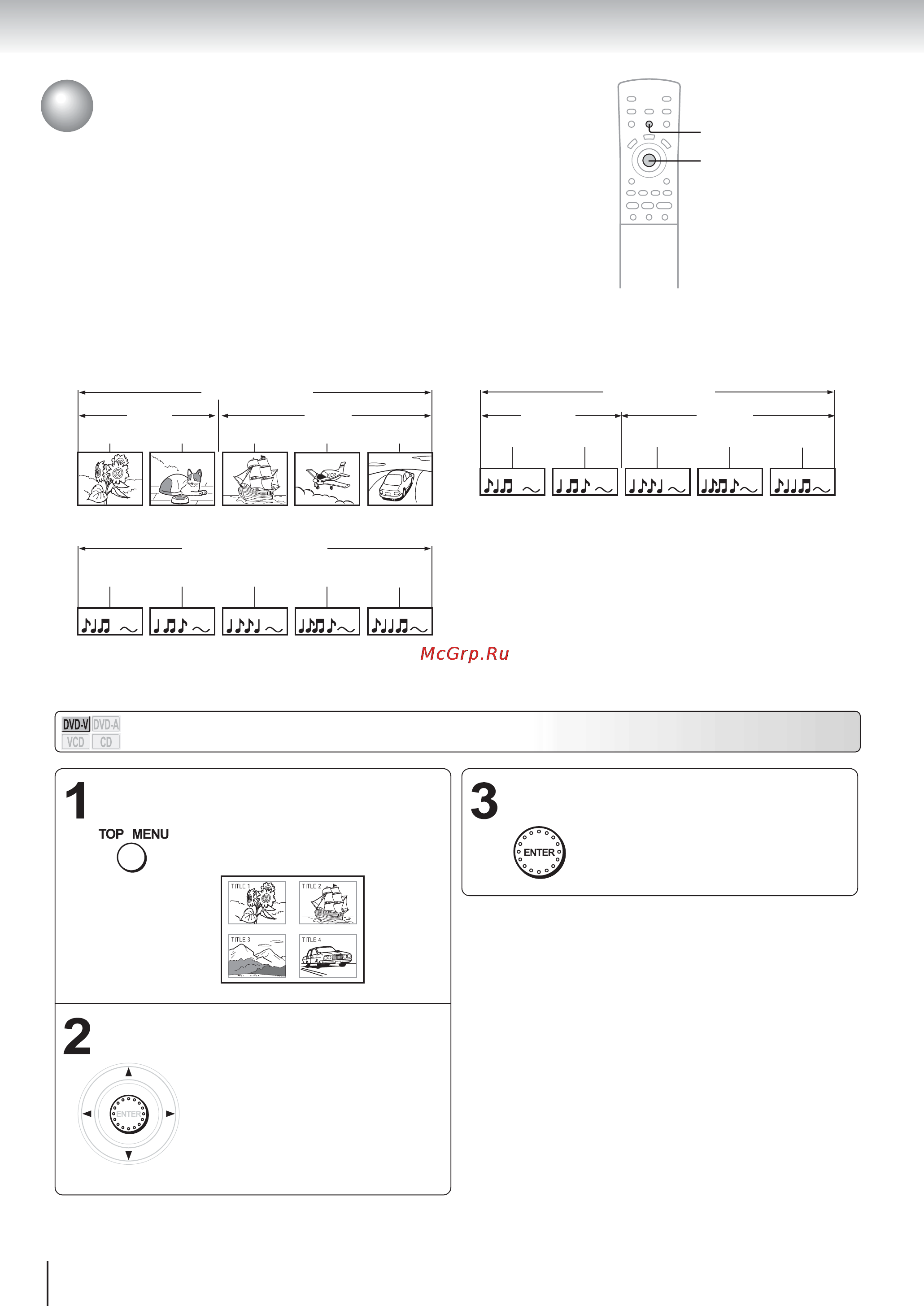 Toshiba SD-520ESB [30/75] Поиск нужной части