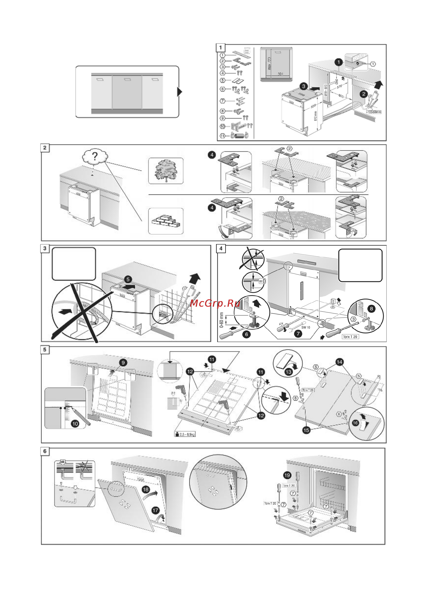 Neff S54T09X3EU [40/46] Указания по монтажу
