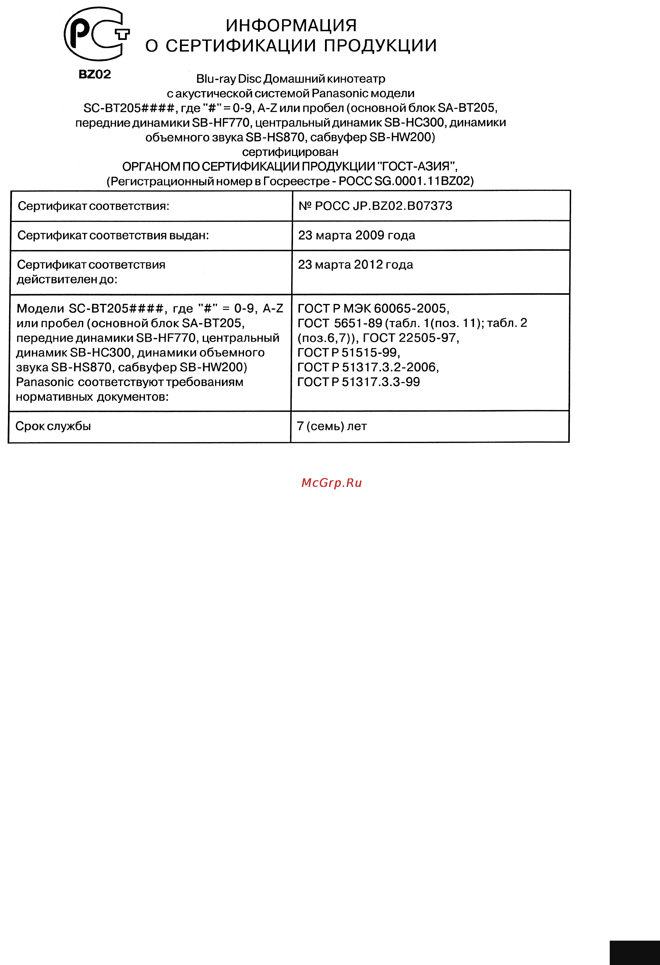 Panasonic SC-BT205 Инструкция по эксплуатации онлайн [59/59] 29445