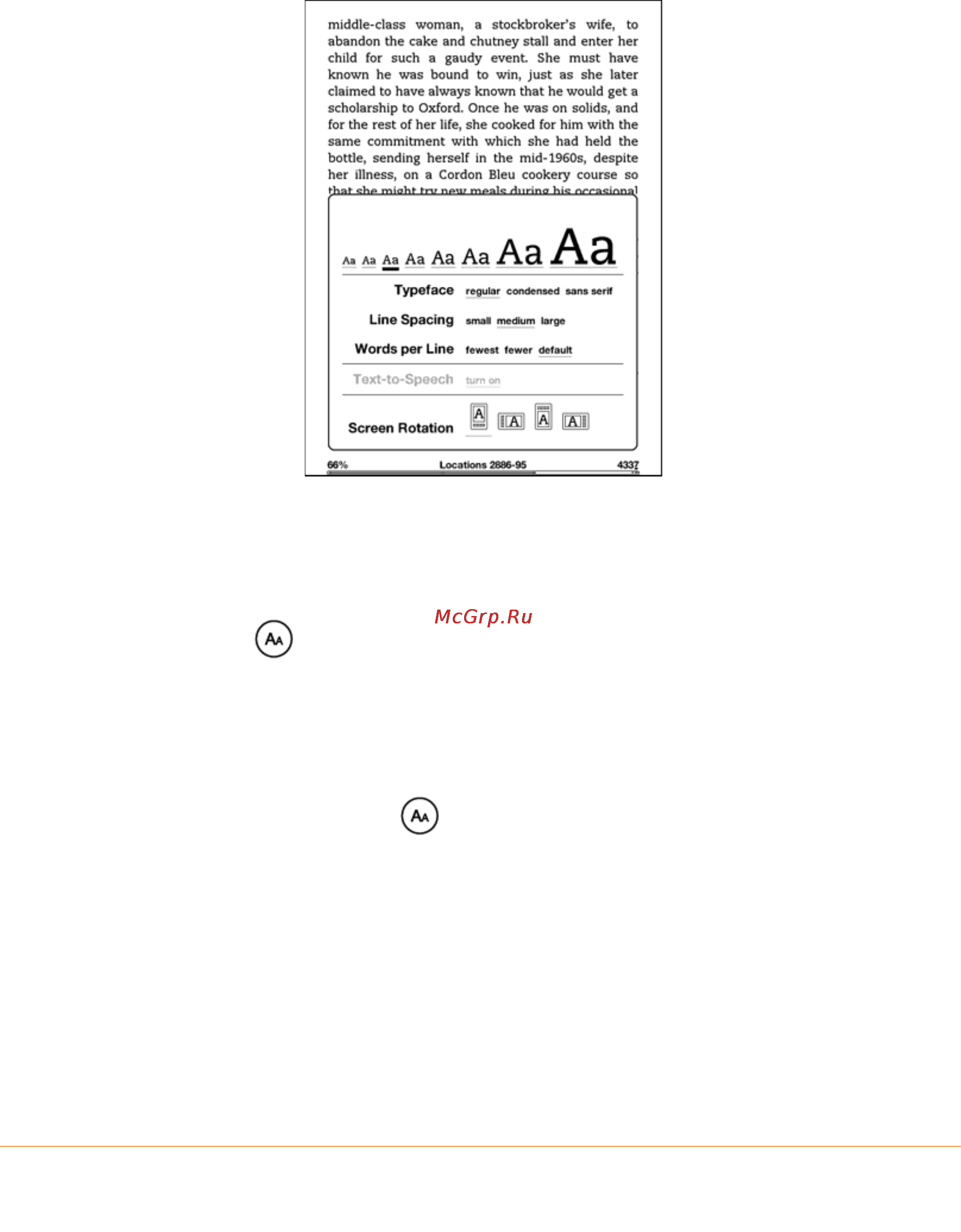 Amazon Kindle 3 WIFI [64/200] Adjusting the number of words per line