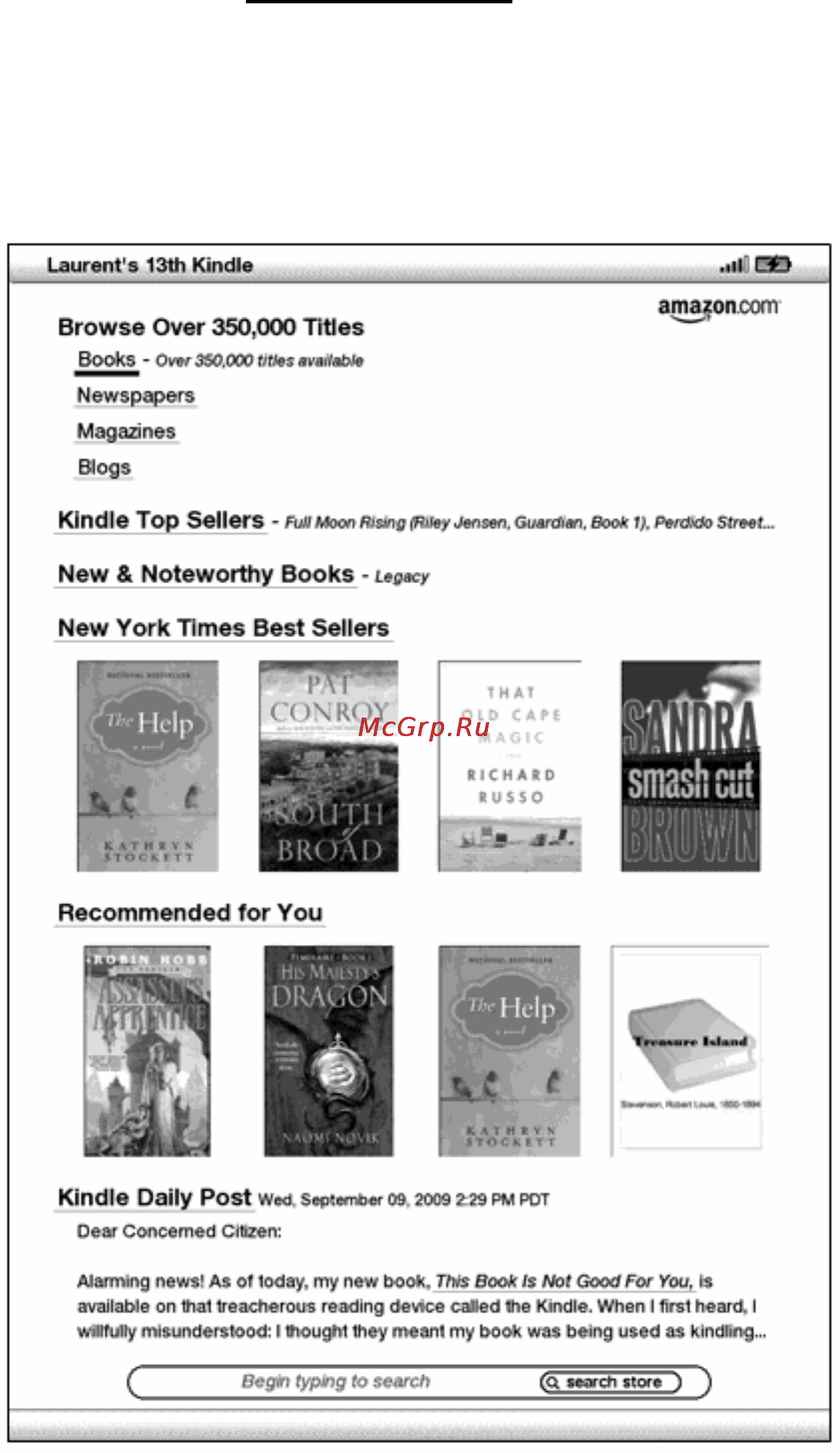 Amazon Kindle DX [84/136] Kindle storefront
