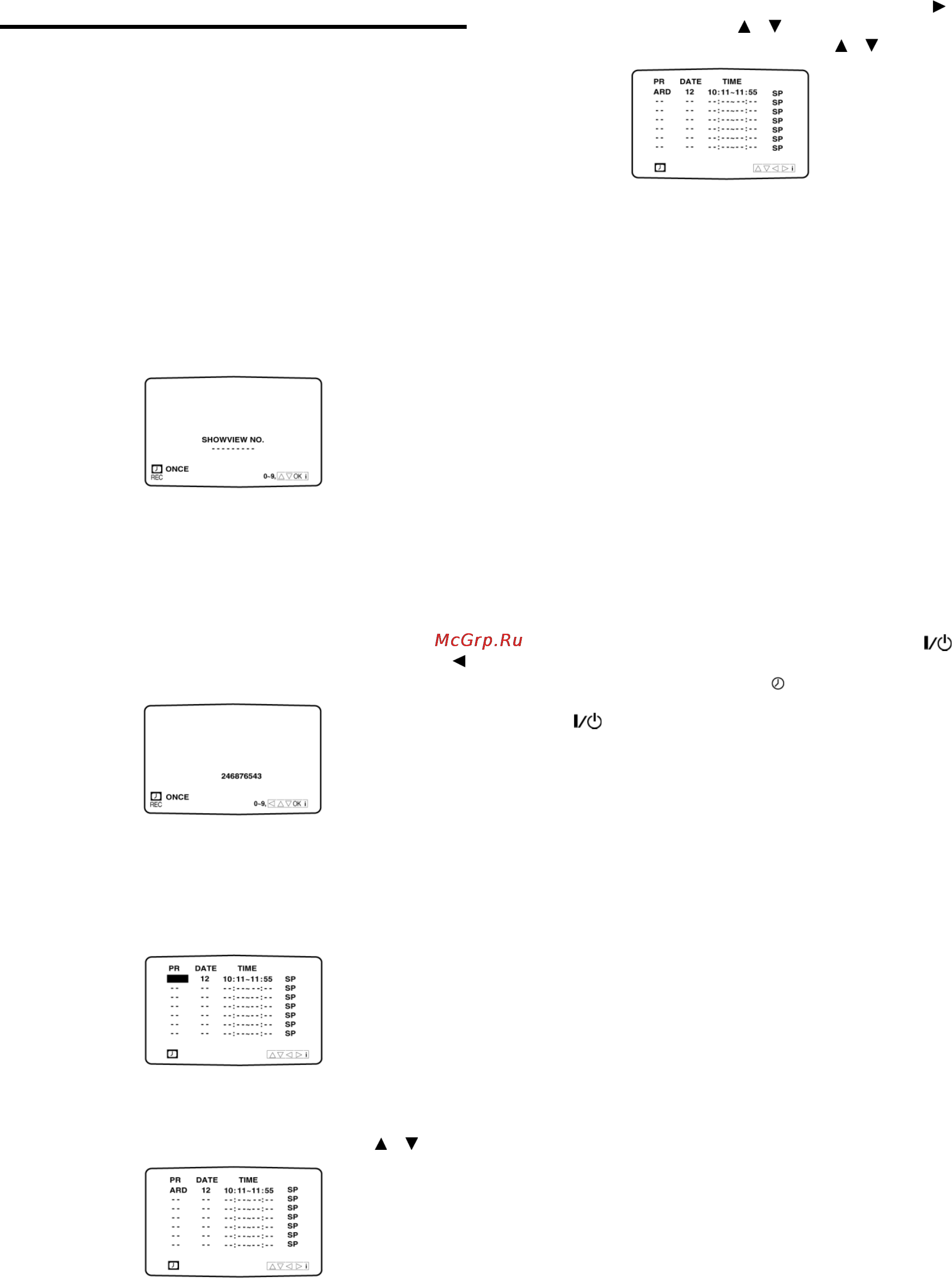 Toshiba SD-34VLSL [29/49] Программирование в режиме showview