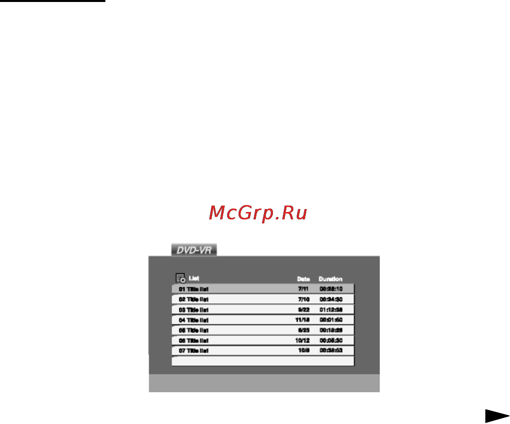 Toshiba SD-34VLSL [39/49] Воспроизведение дисков в формате dvd vr