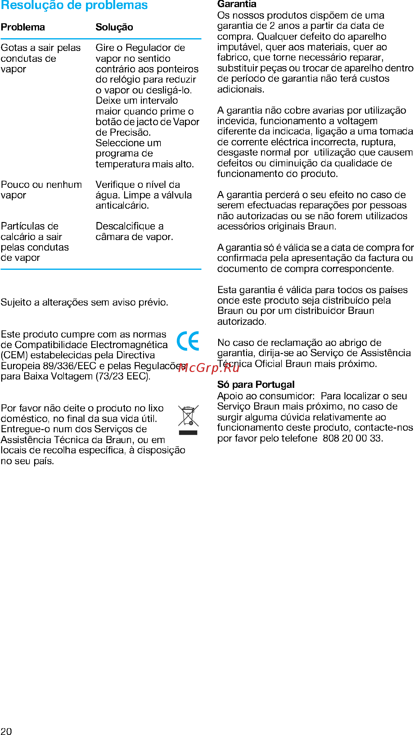 Braun ProStyle 710/SI17610 [20/70] Resolução de problemas