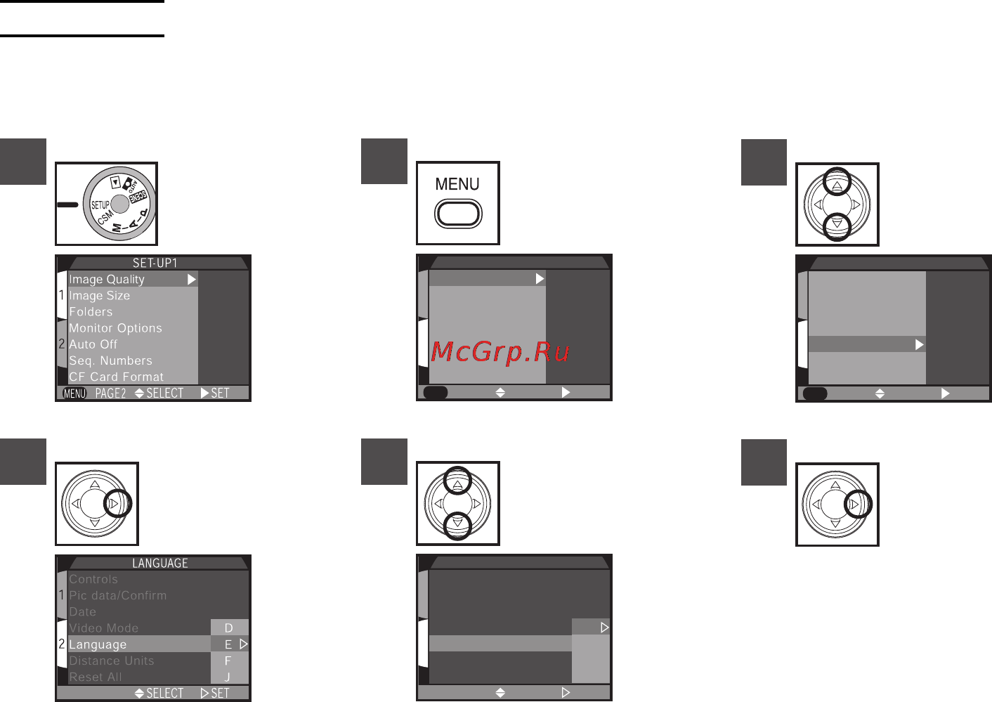 Nikon Coolpix 880 [24/192] Выбор языка