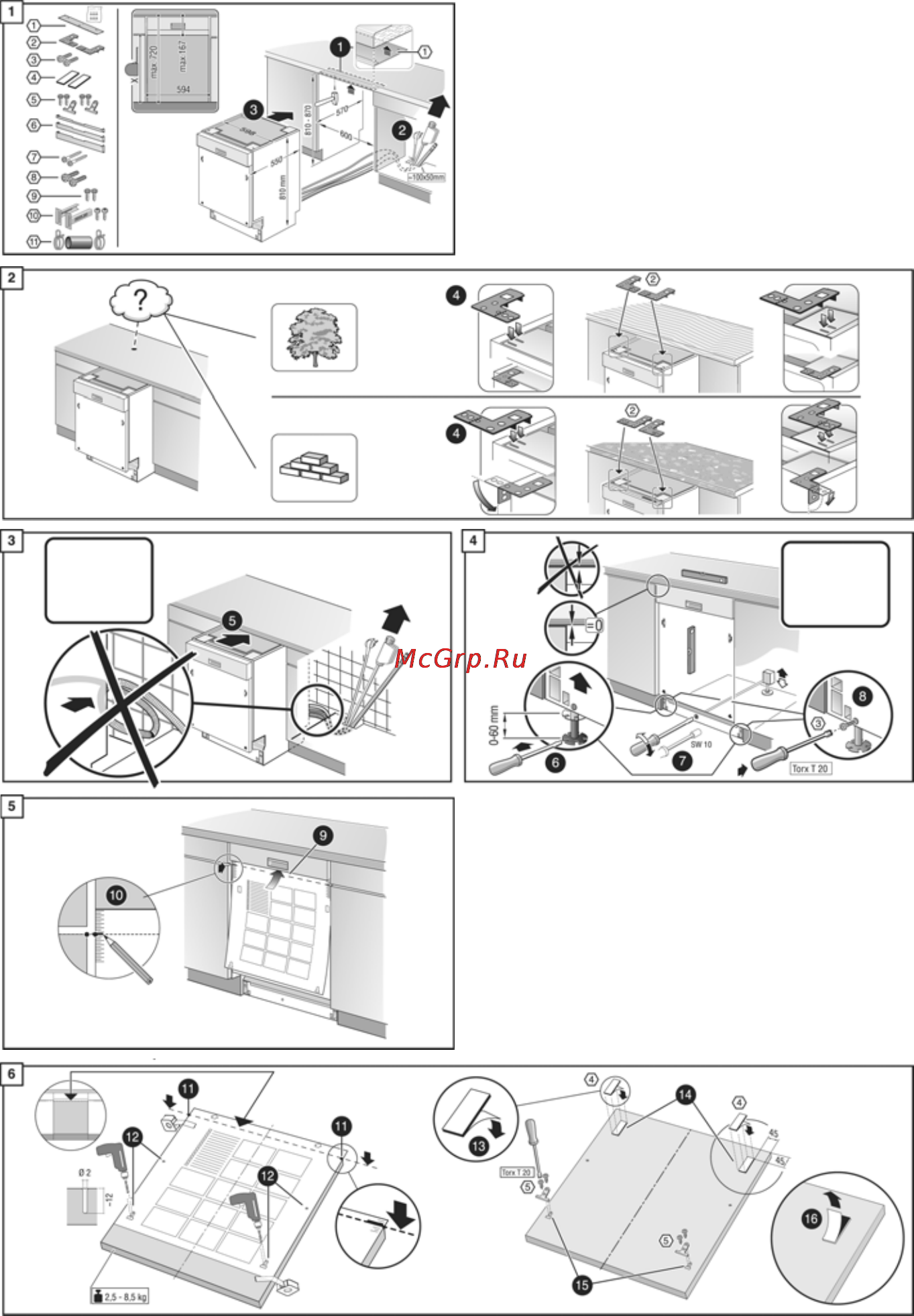 Neff S44M57N1EU [37/40] Указания по монтажу