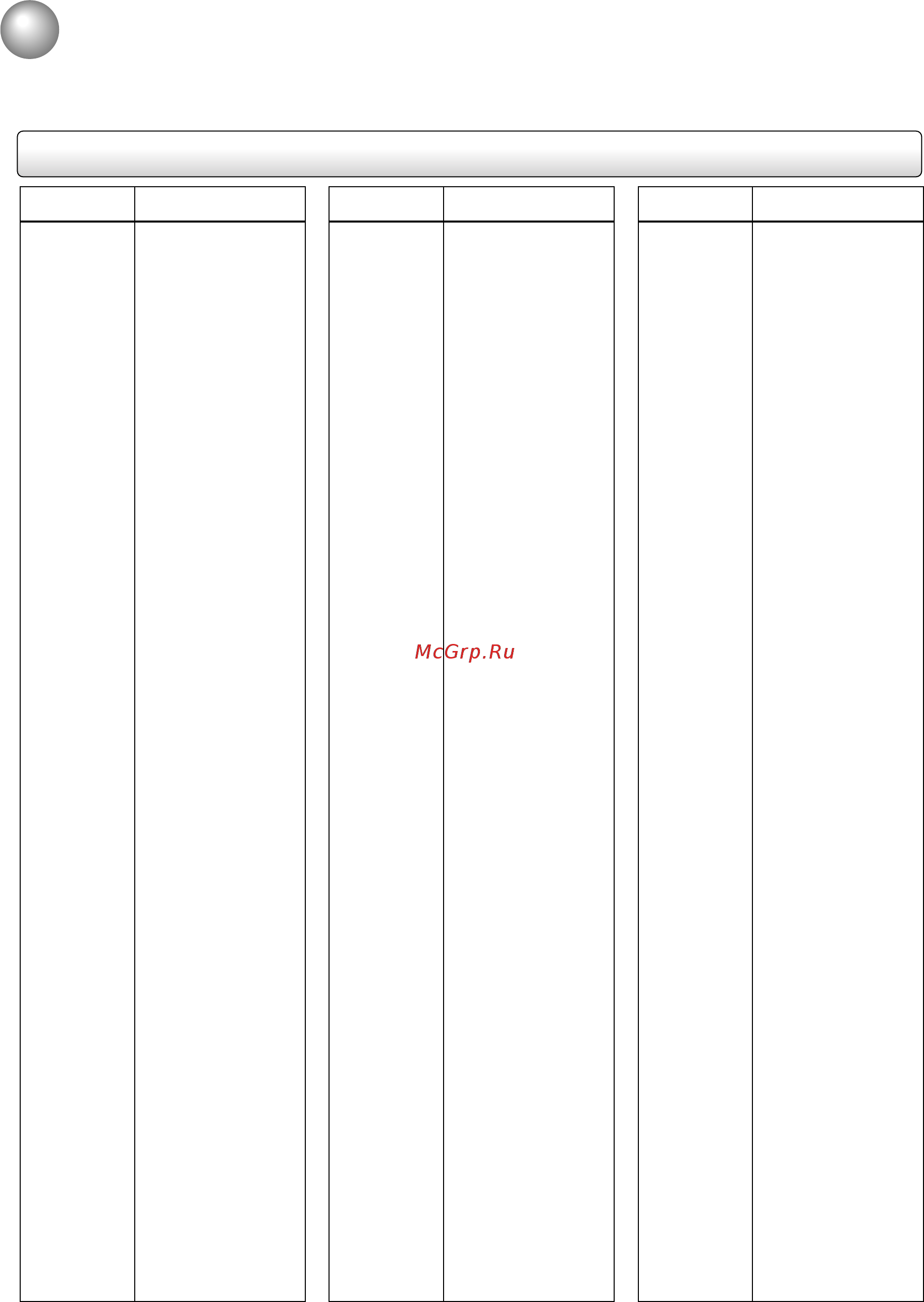Toshiba SD-260SR [58/62] Таблица языков
