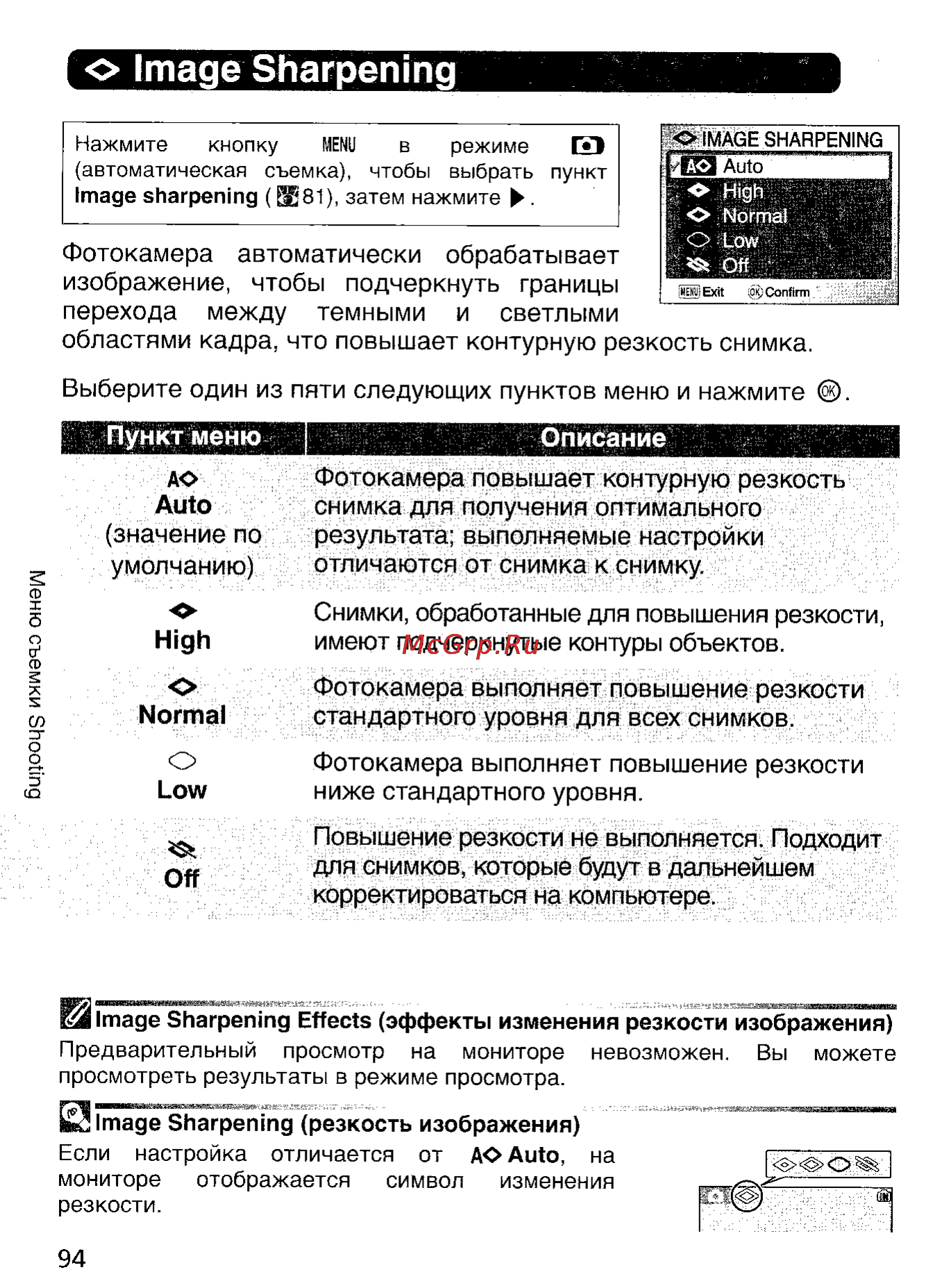 Nikon Coolpix 5900 [103/159] О image sharpen i ng