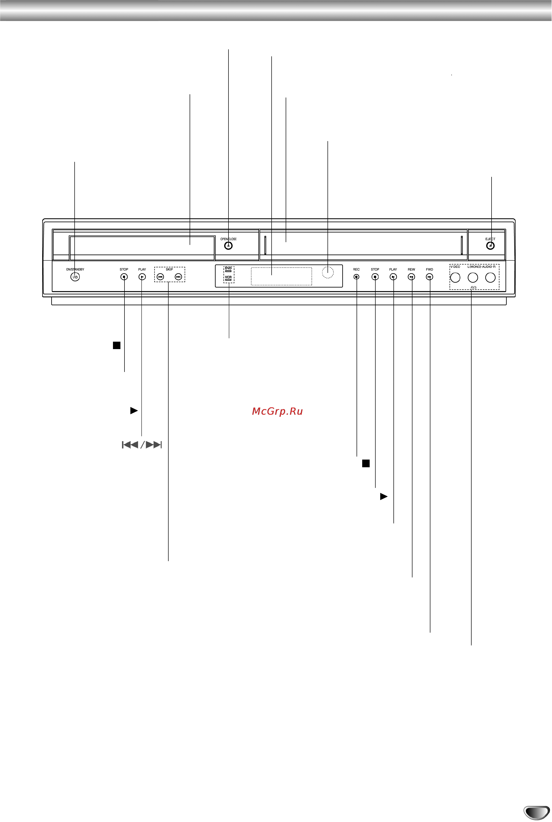 Toshiba SD-24VLSL [7/41] Передняя панель