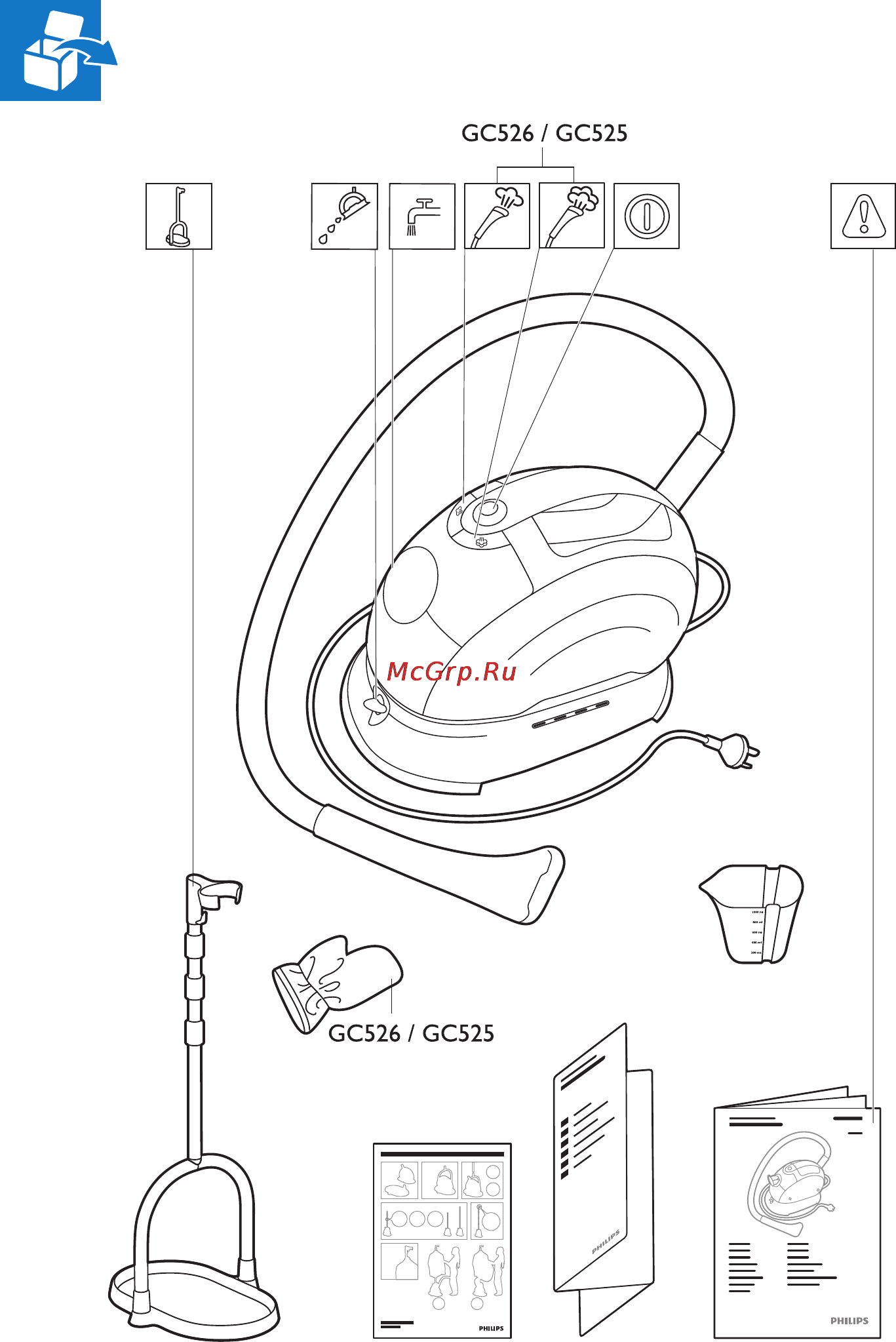 Philips GC515 Инструкция по эксплуатации онлайн [3/24] 69905