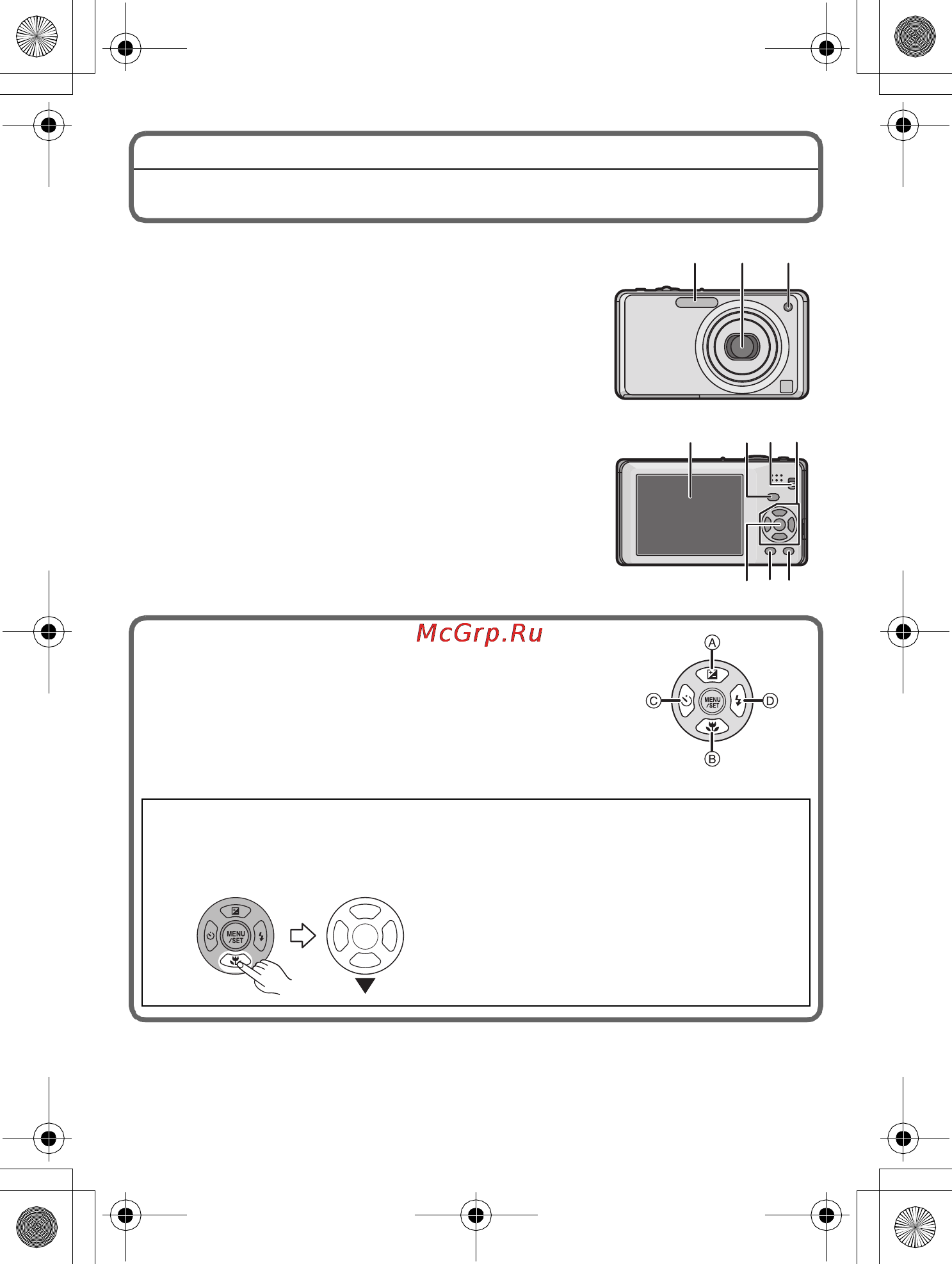 Panasonic DMC-FS30EEK Black [7/38] Названия составных частей