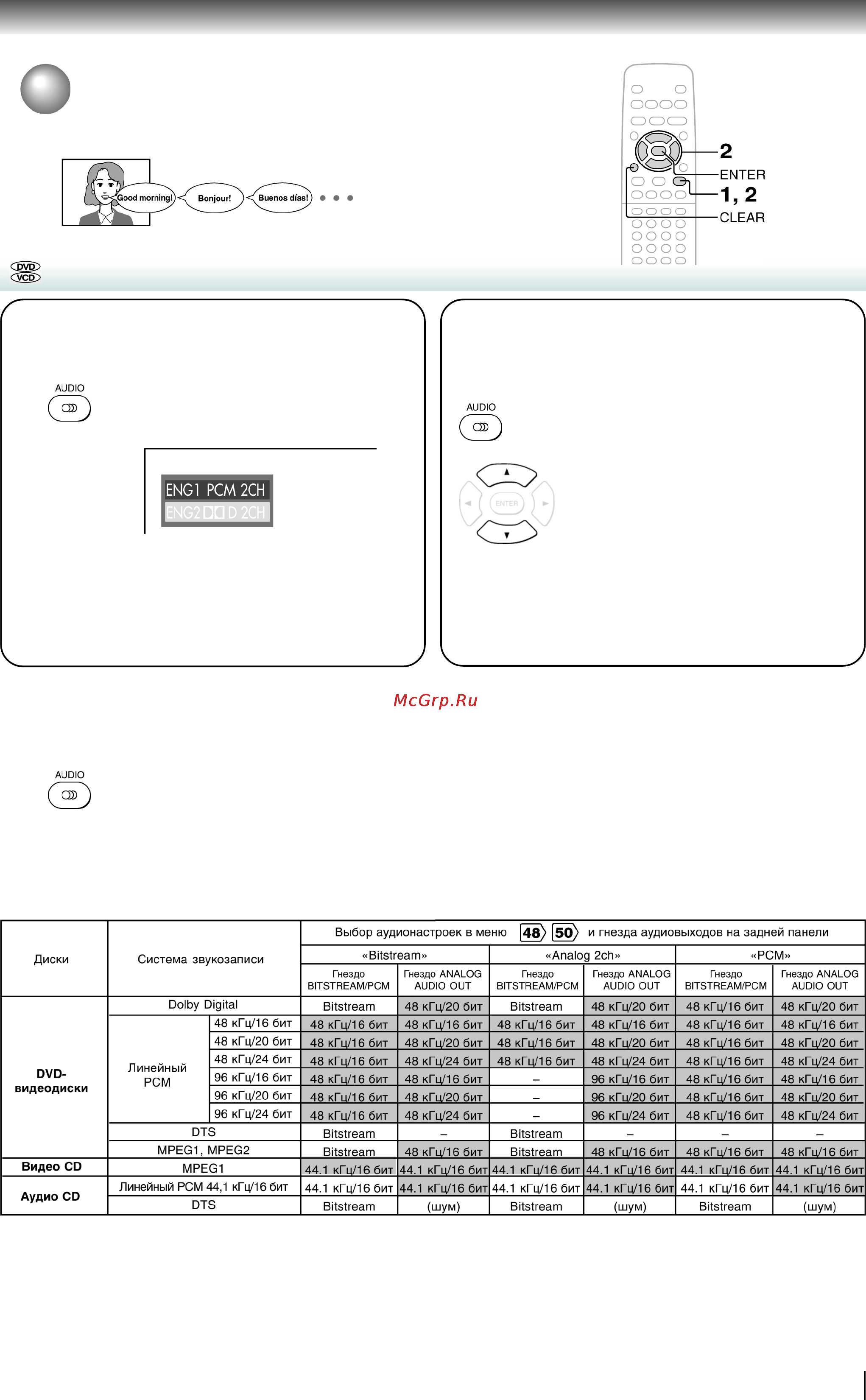 Toshiba SD-1850SA [43/60] Выбор языка