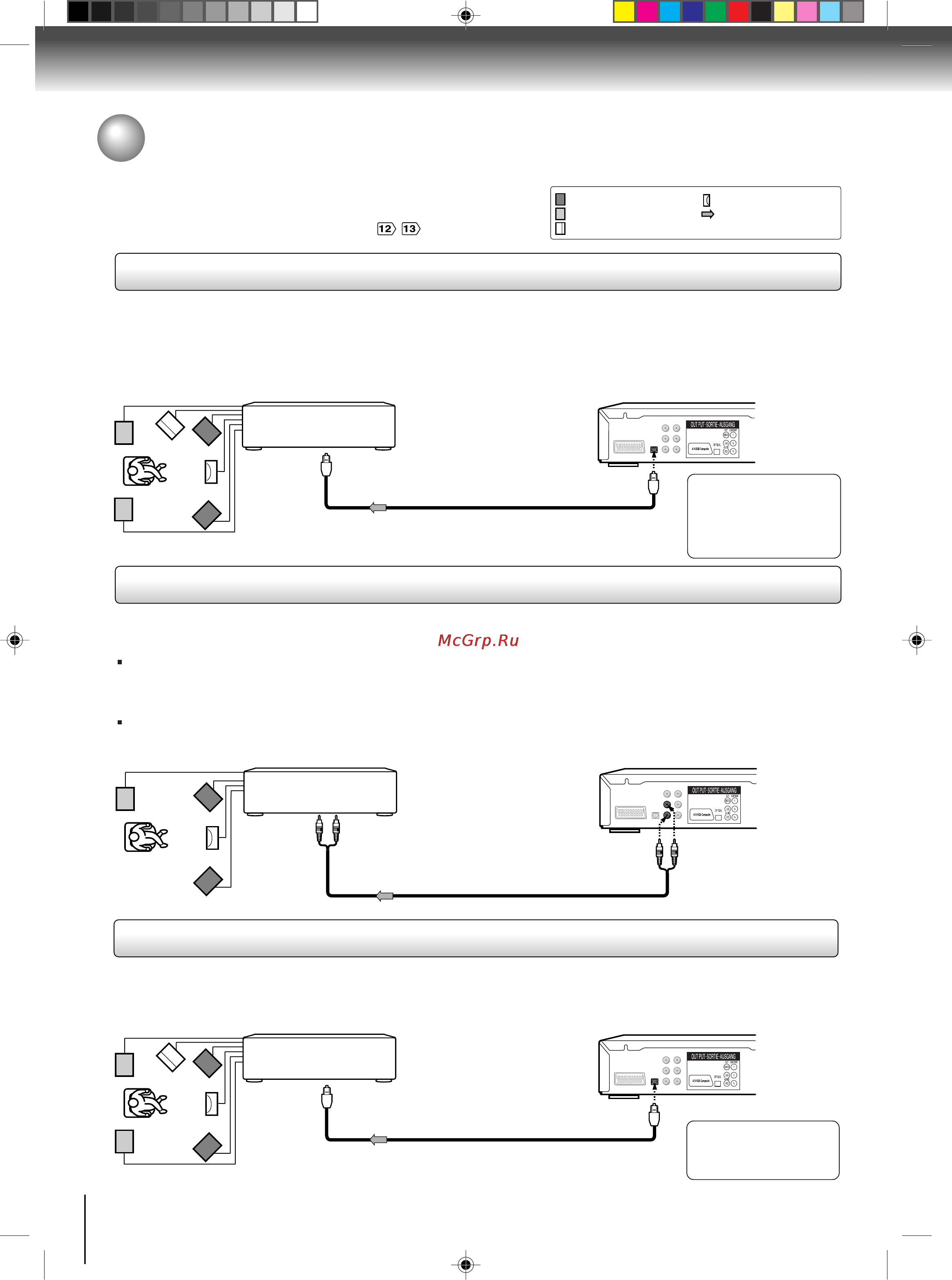 Toshiba SD-140ESR [14/38] Подключение к дополнительной аппаратуре