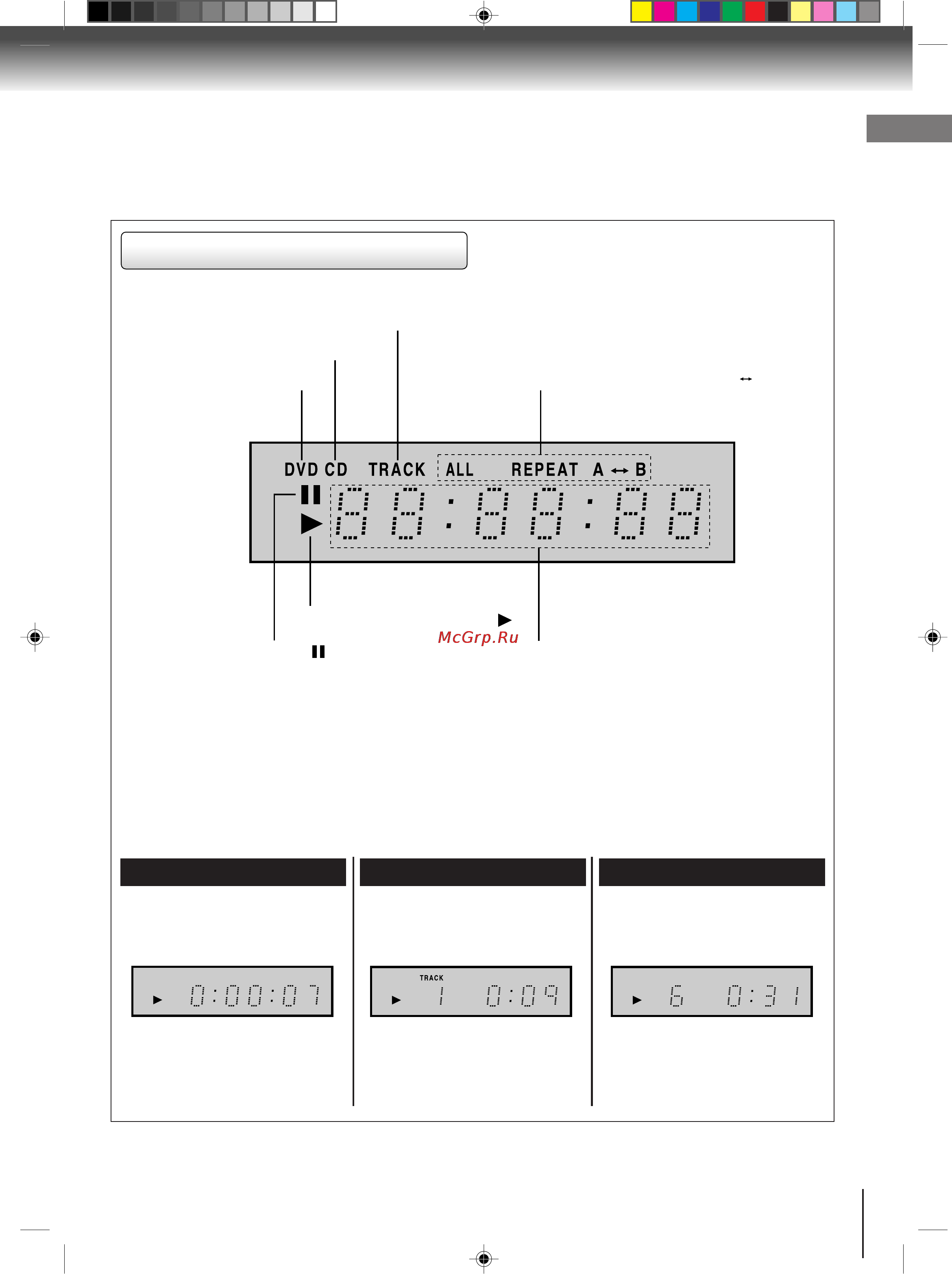 Toshiba SD-140ESR [9/38] Флуоресцентный бь дисплей