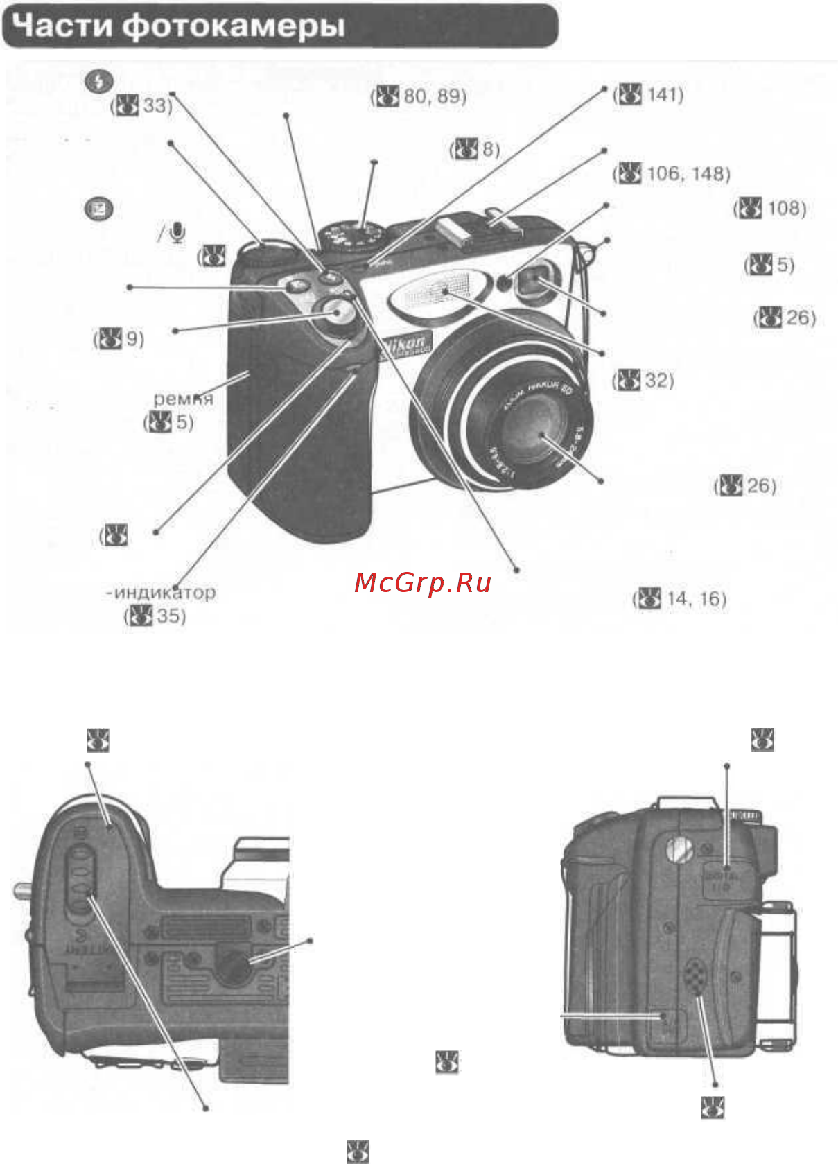 Nikon Coolpix 5400 [13/171] Встроенная вспышка