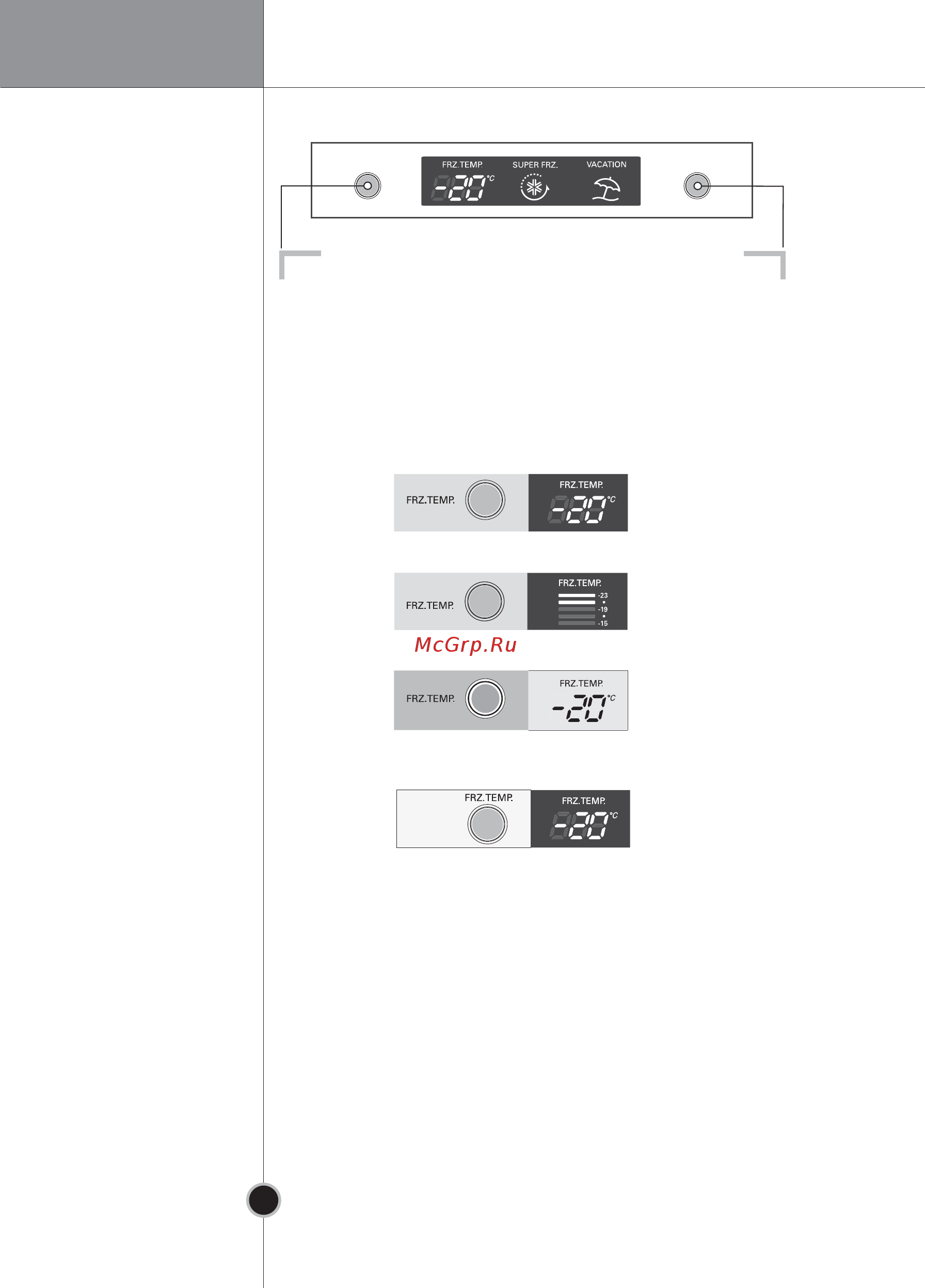 LG GA-E409ULQA [18/36] Панель управления с индикаторной светодиодной шкалой