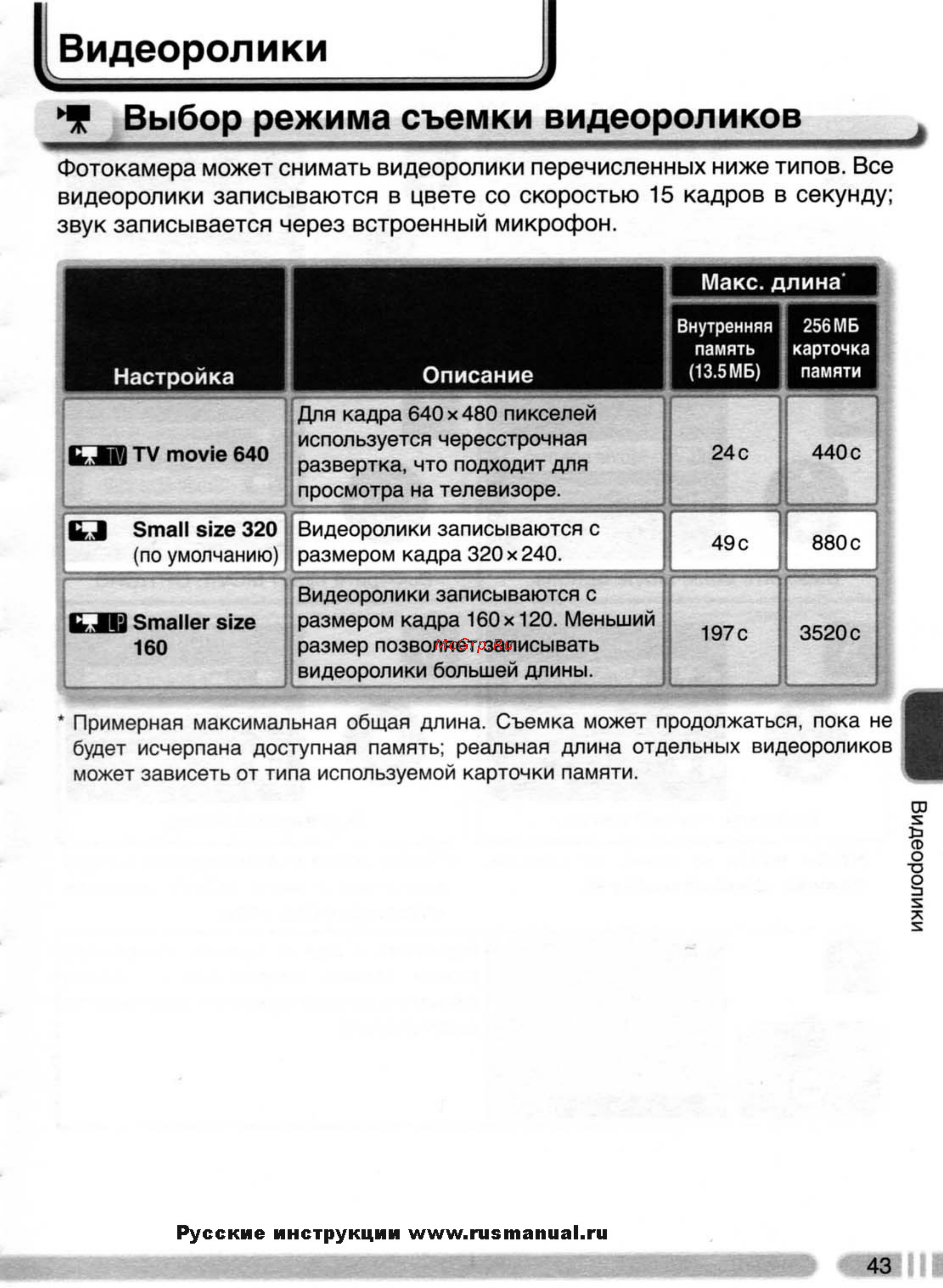 Nikon Coolpix 4800 [52/123] Видеоролики д