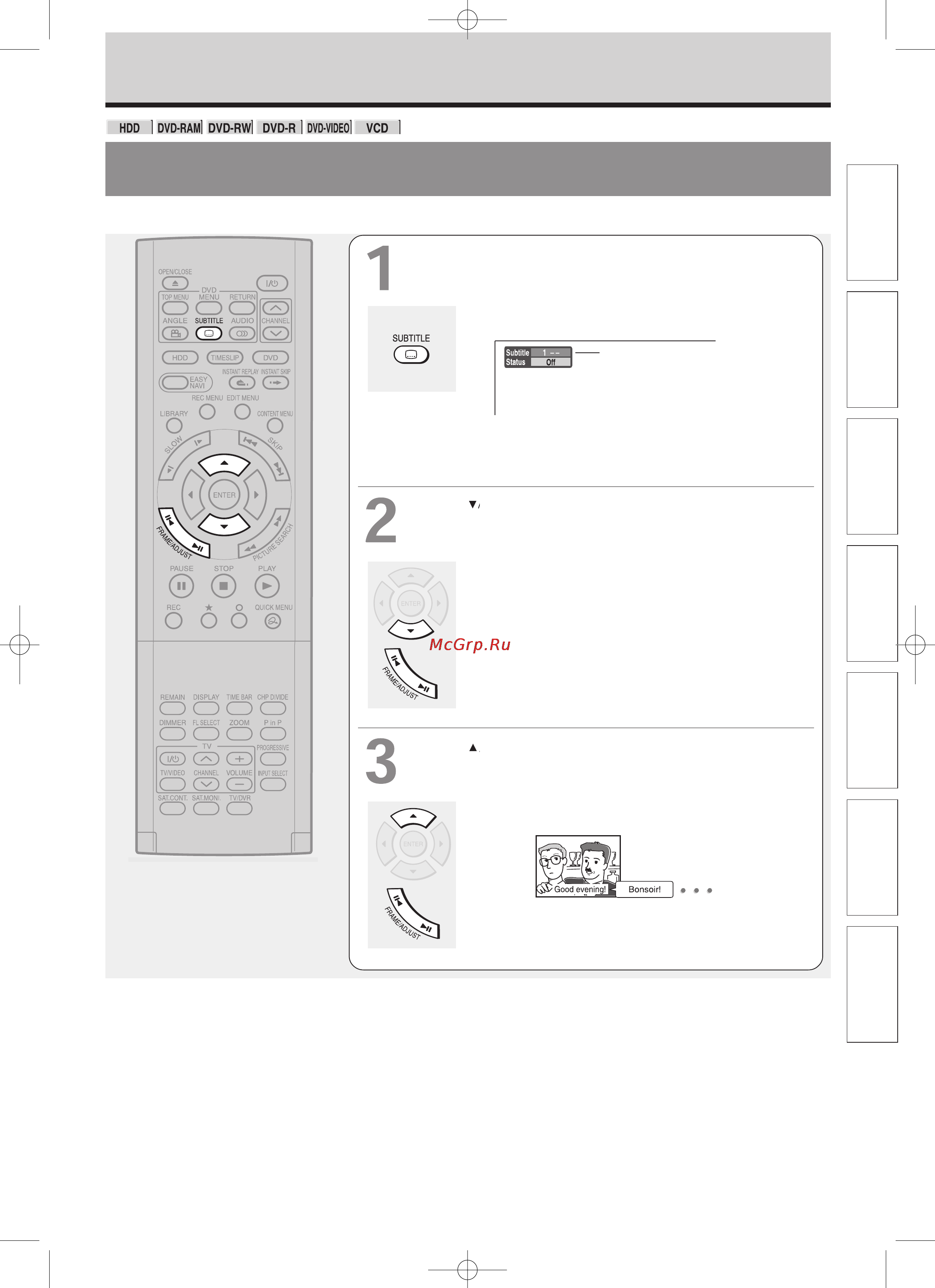 Toshiba RD-XS32SB [71/173] Выбор субтитров