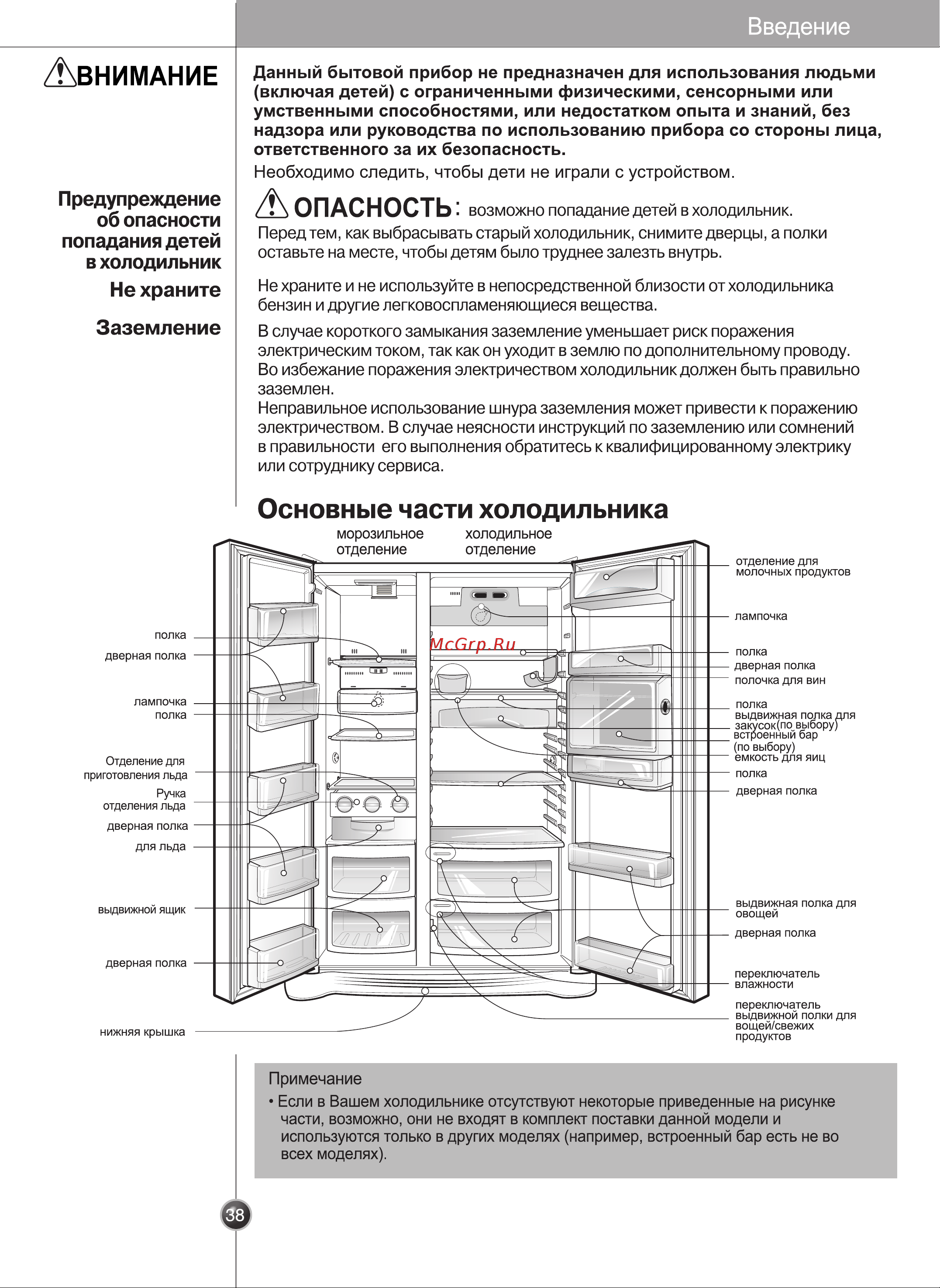 LG GR-B217LGMR [10/29] В холодильник