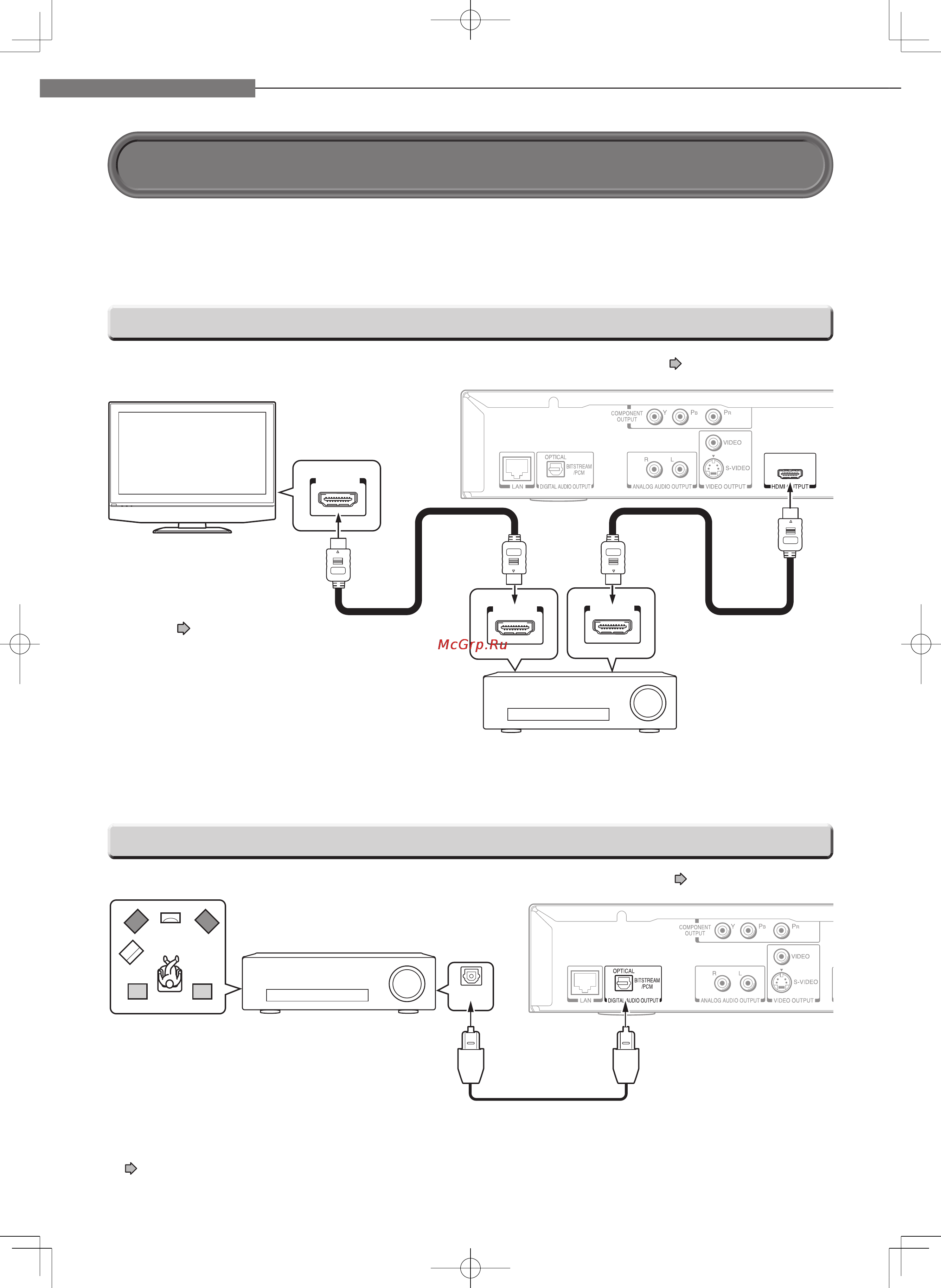 Toshiba HD-E1KR [24/72] Подключение к аудиосистеме