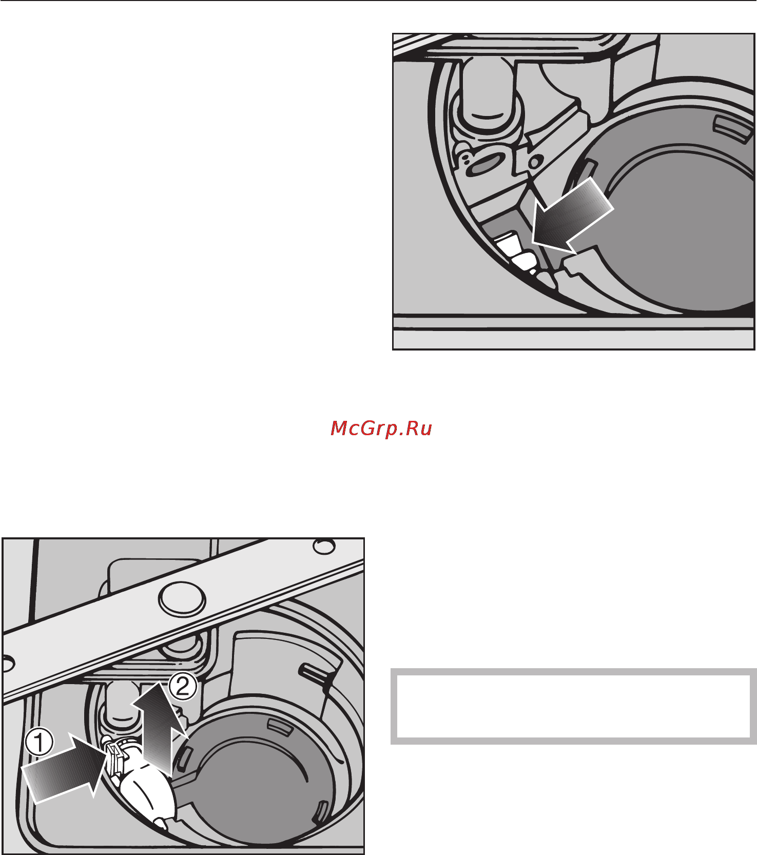 Miele G 1502 [54/68] Èñòêà ñëèâíîãî íàñîñà è îáðàòíîãî êëàïàíà 54