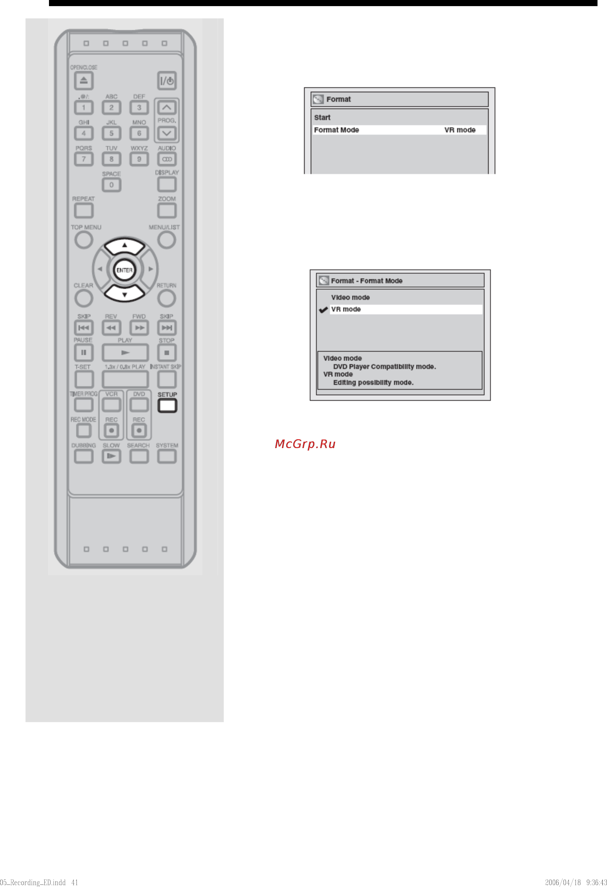 Toshiba D-VR40SE Инструкция по эксплуатации онлайн [44/148] 30242